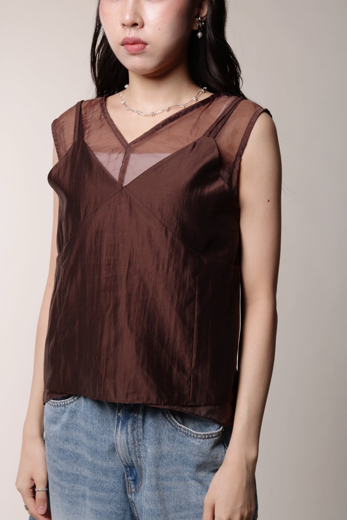 Chaya Layered Top (Brown)