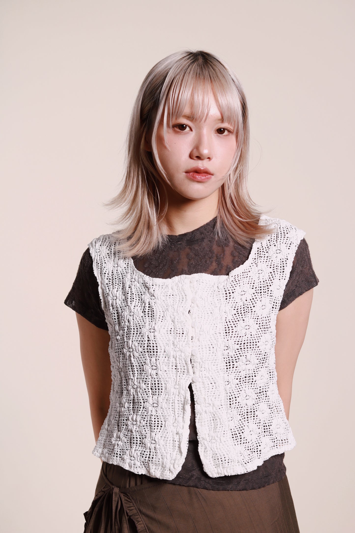 Woven Vest (White)