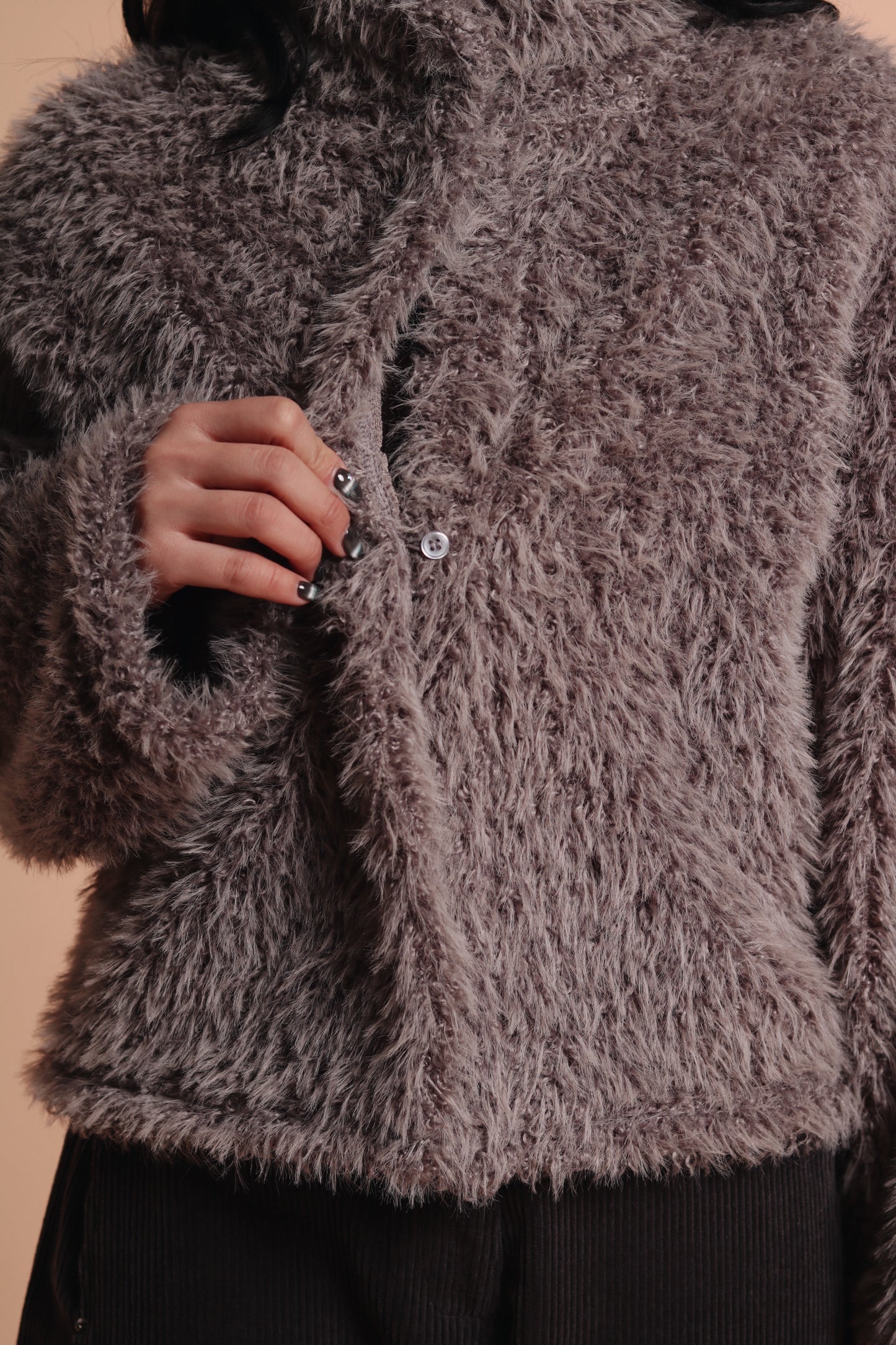 Fluffy Cardigan (Grey)