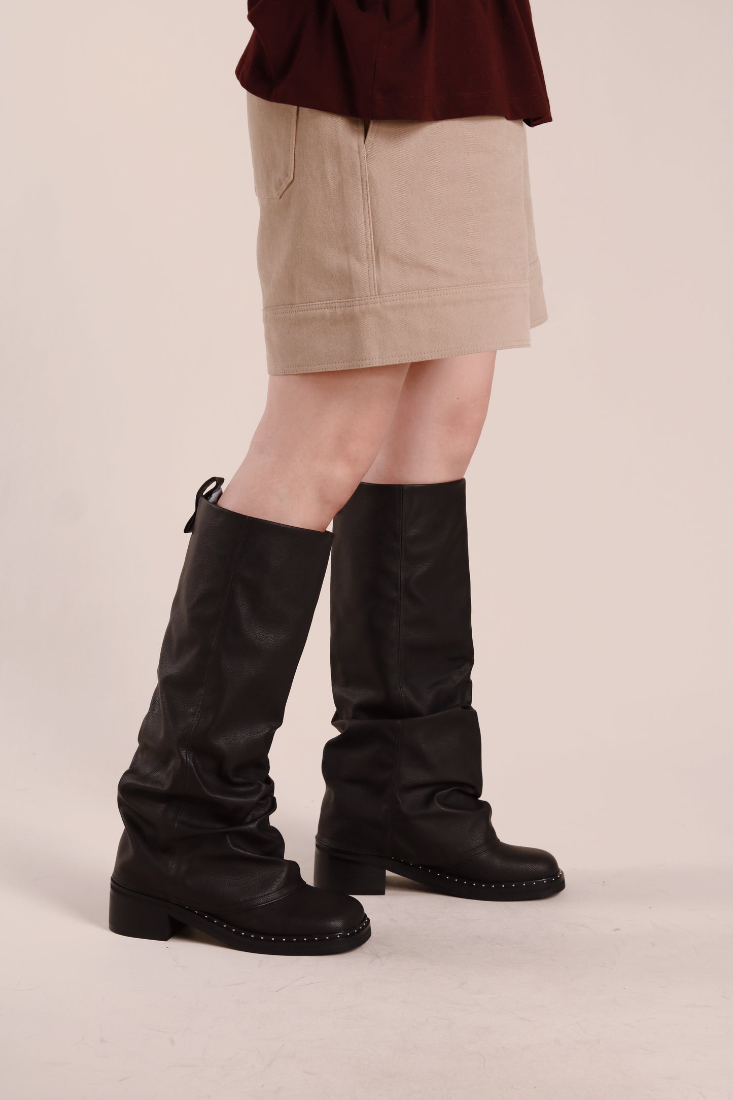 Studded Knee Boots