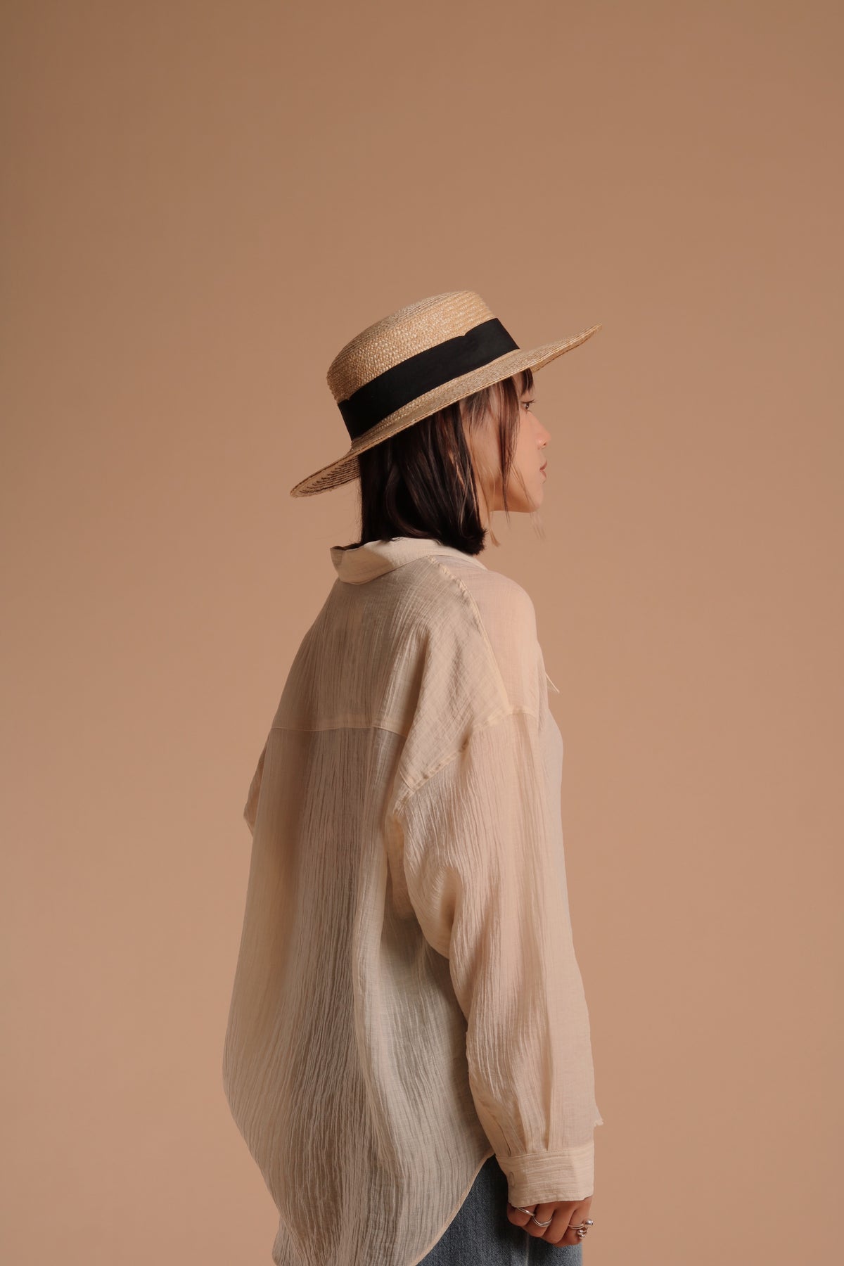 Vintage Linen Shirt (Beige)