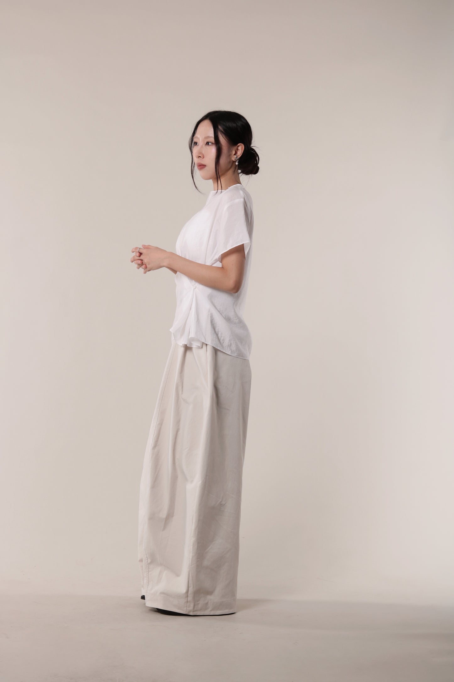 Asymmetric Twist Top (White)
