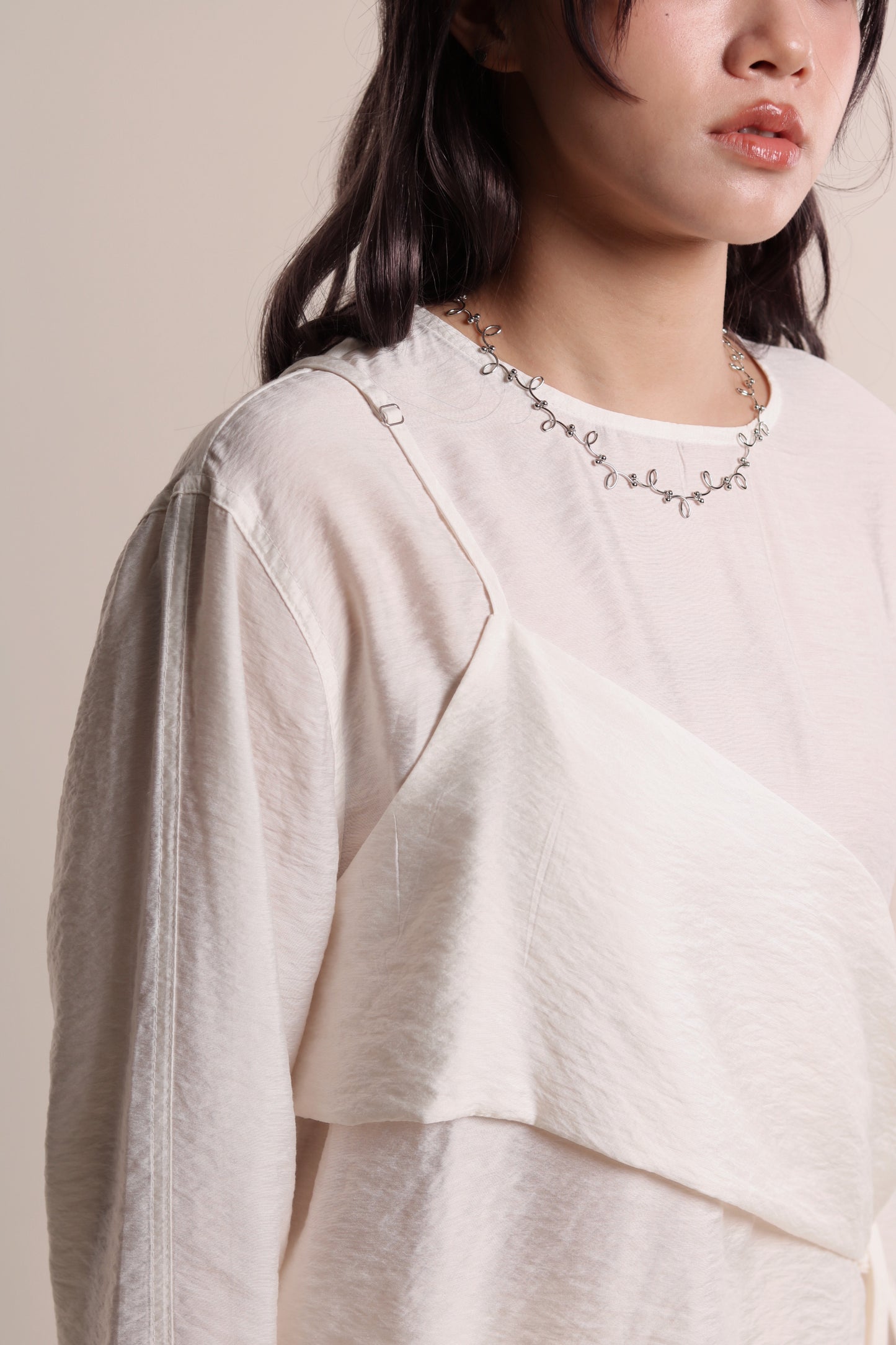 Cami Wrap Blouse (Ivory)