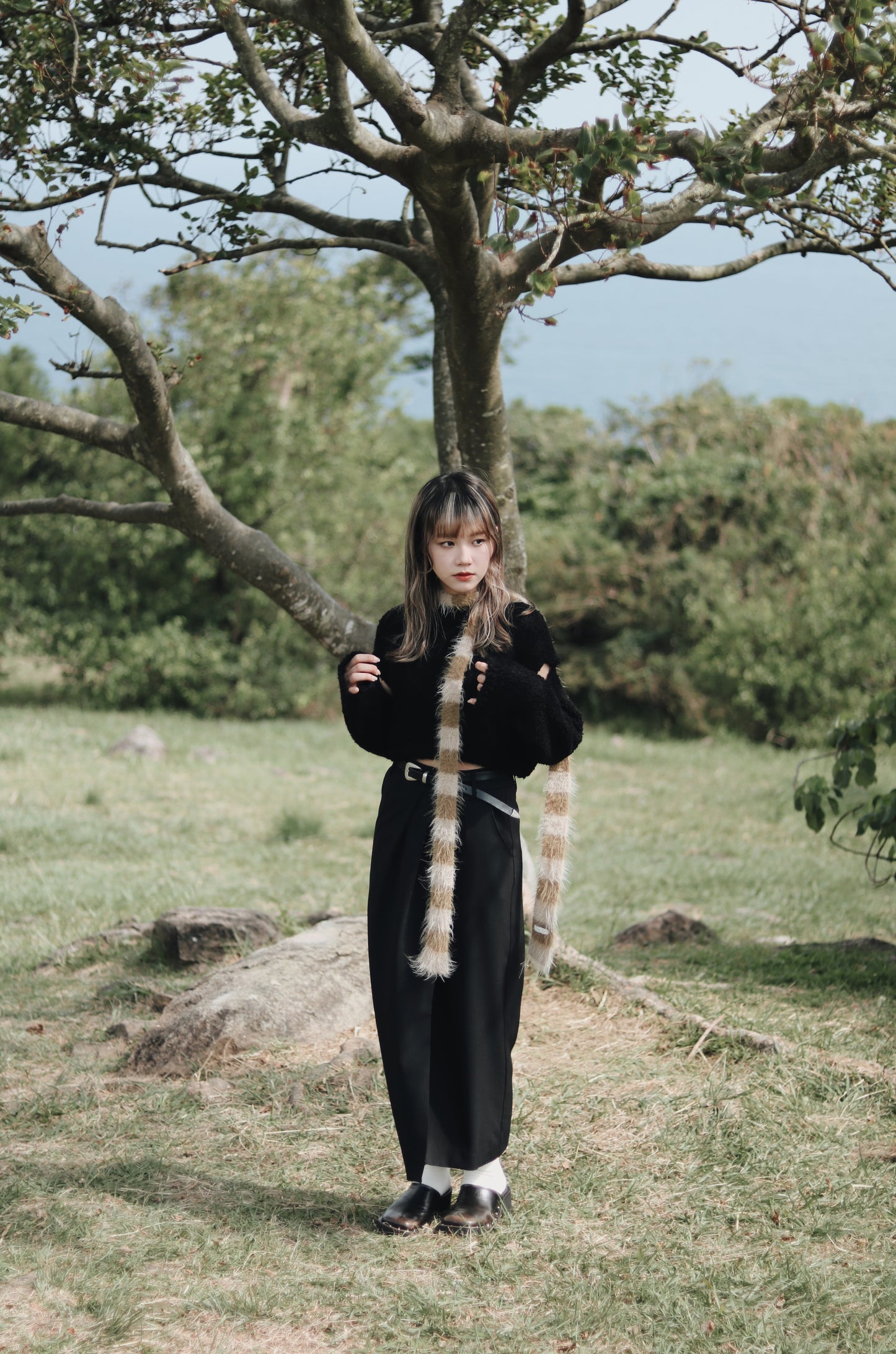 Pleated Skirt (Black)