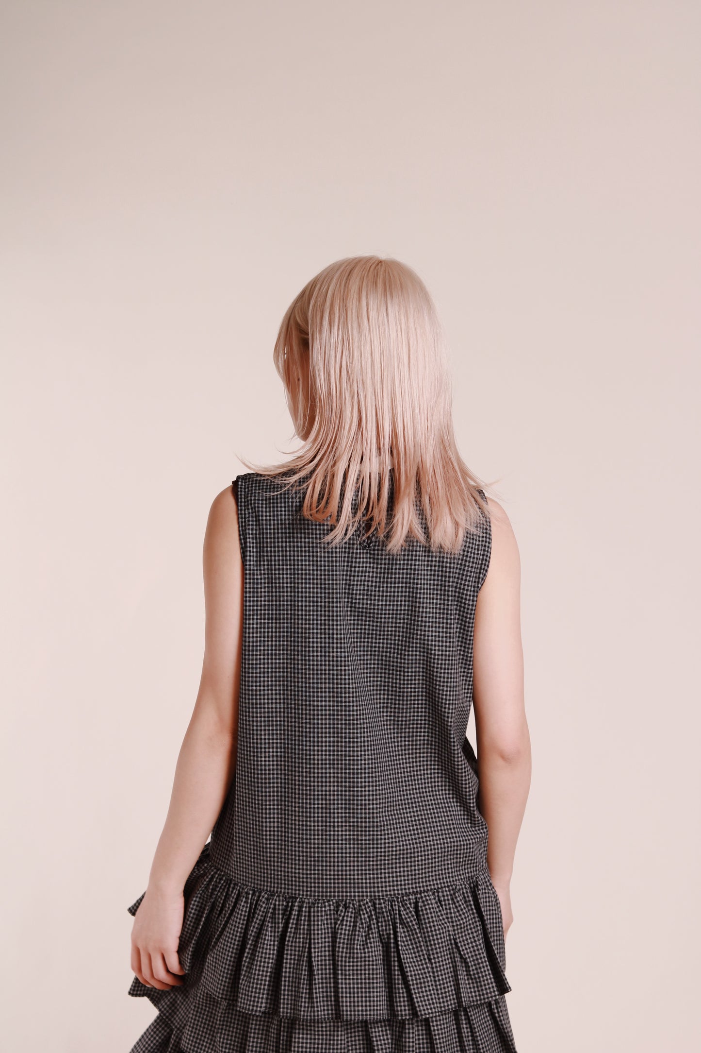 Layered Ruffle Dress (Black)