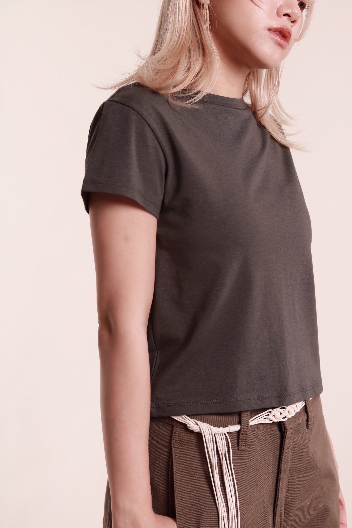 Lyla Tee Set (Charcoal)
