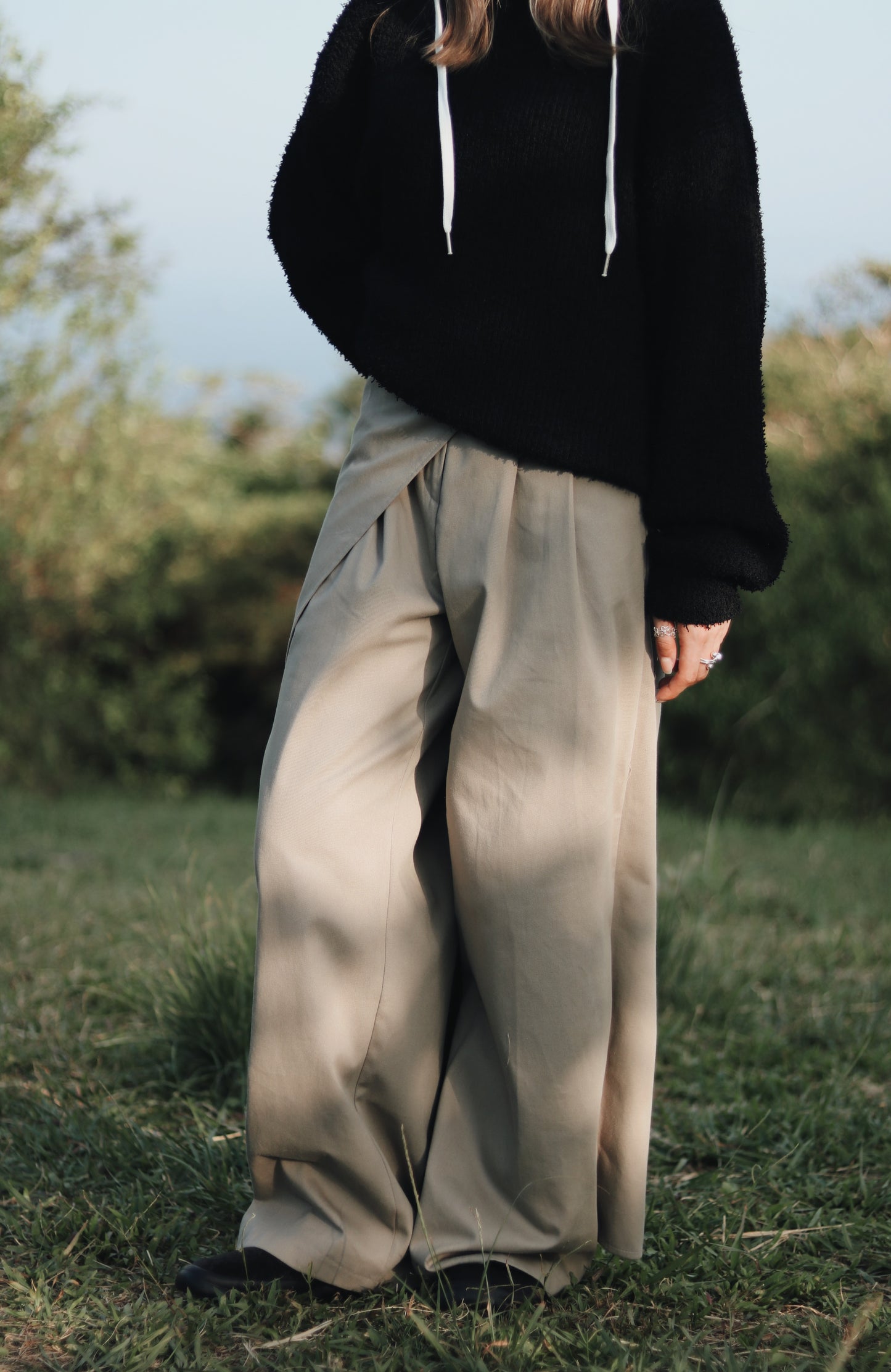 Layered Pants (Khaki)