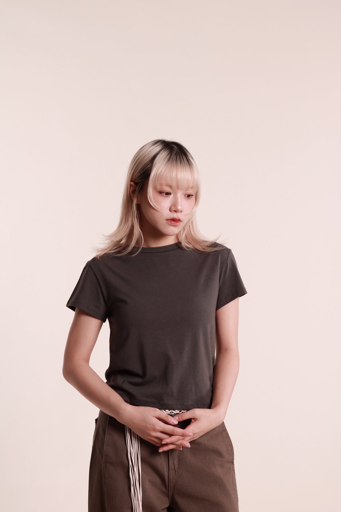 Lyla Tee Set (Charcoal)