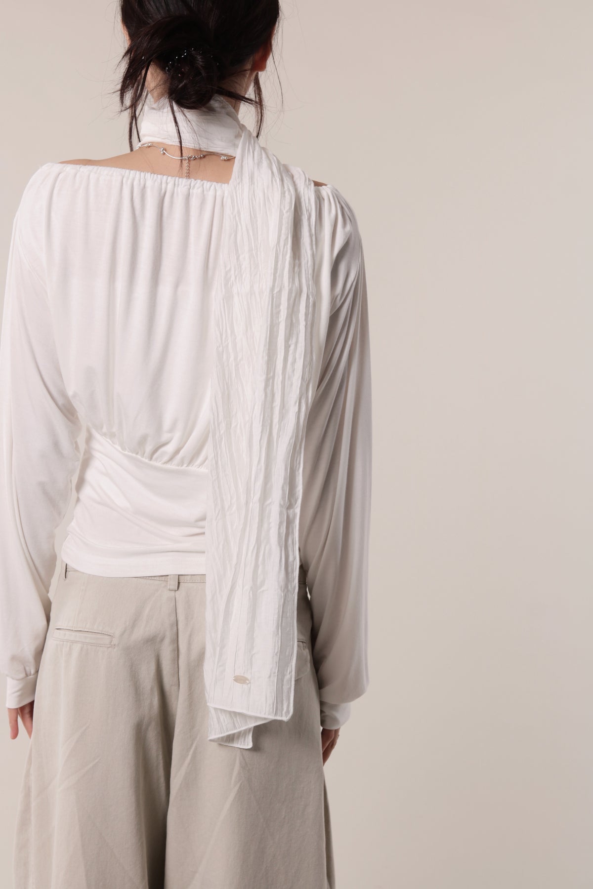 Luna Gathered Top (Ivory)