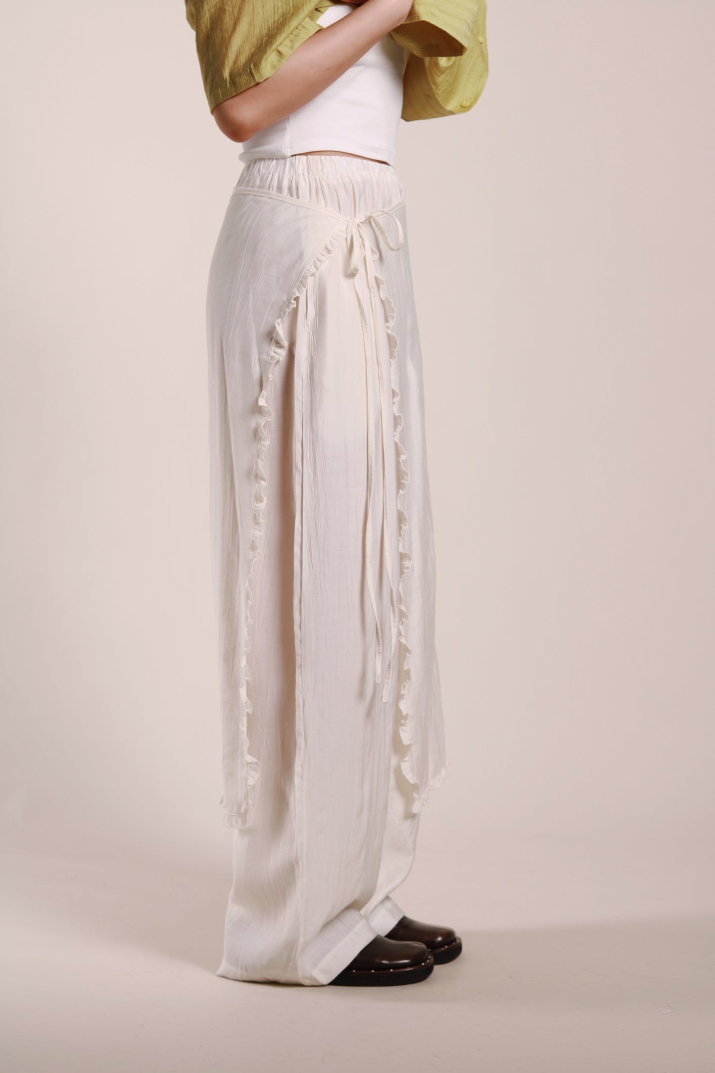 Wanda Layered Pants (Ivory)