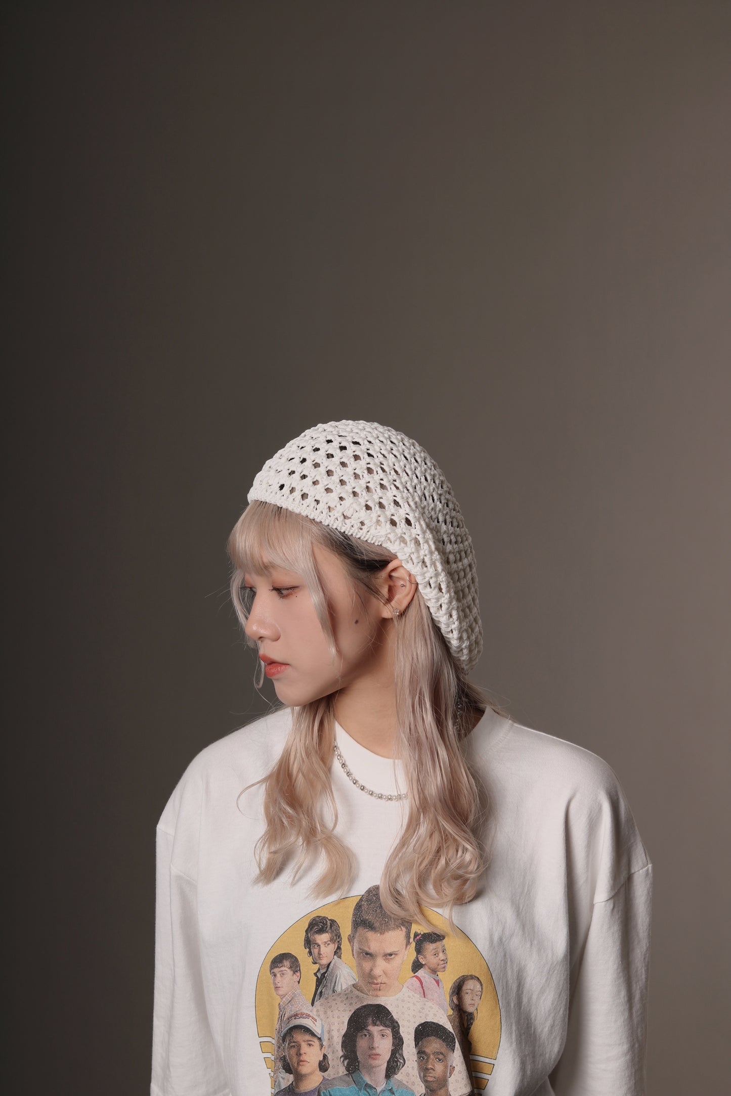 Daily Knit Beret (Black/Blue/Pink/Purple/White)