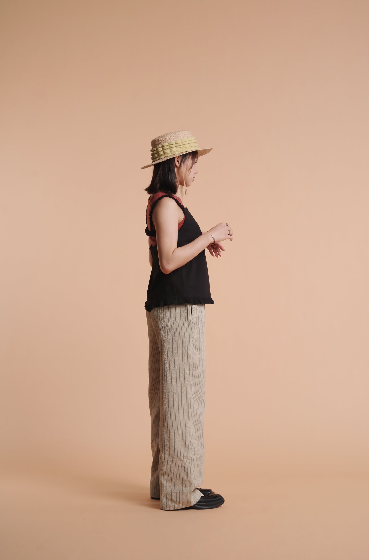 Striped Lazy Pants (Green)