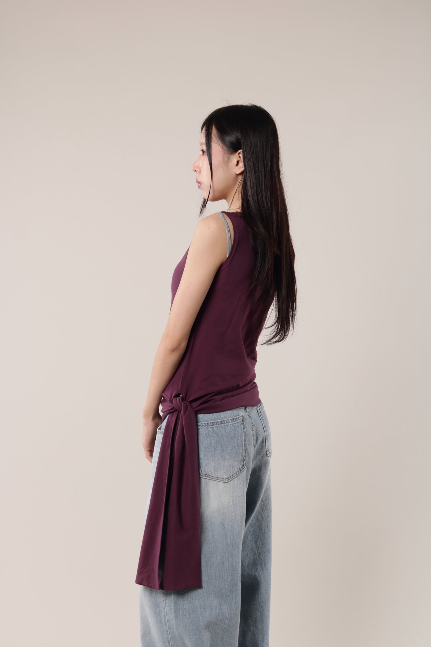 Amos Sleeveless Top (Purple)