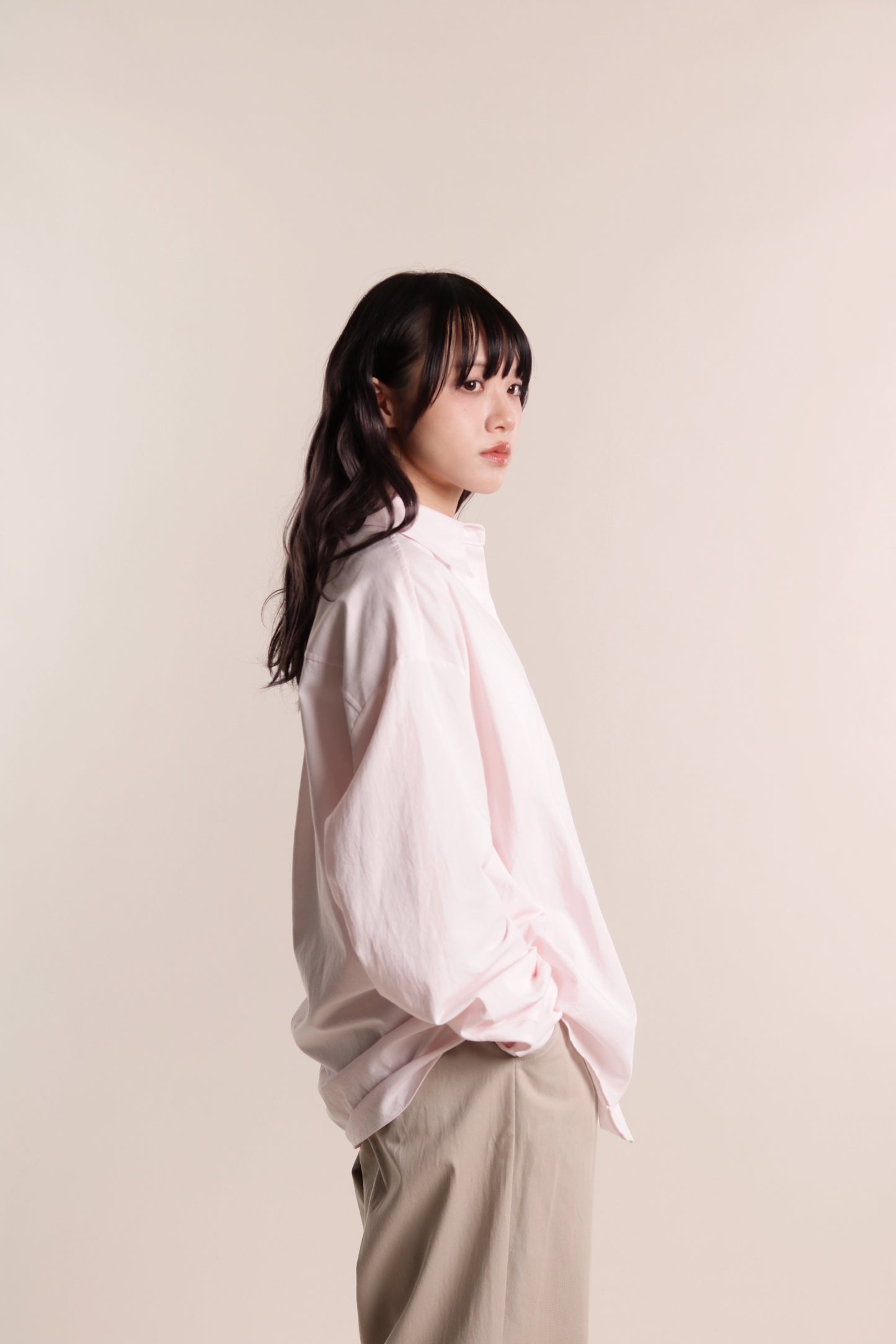 Oversized Boyfriend Shirt (Pink)
