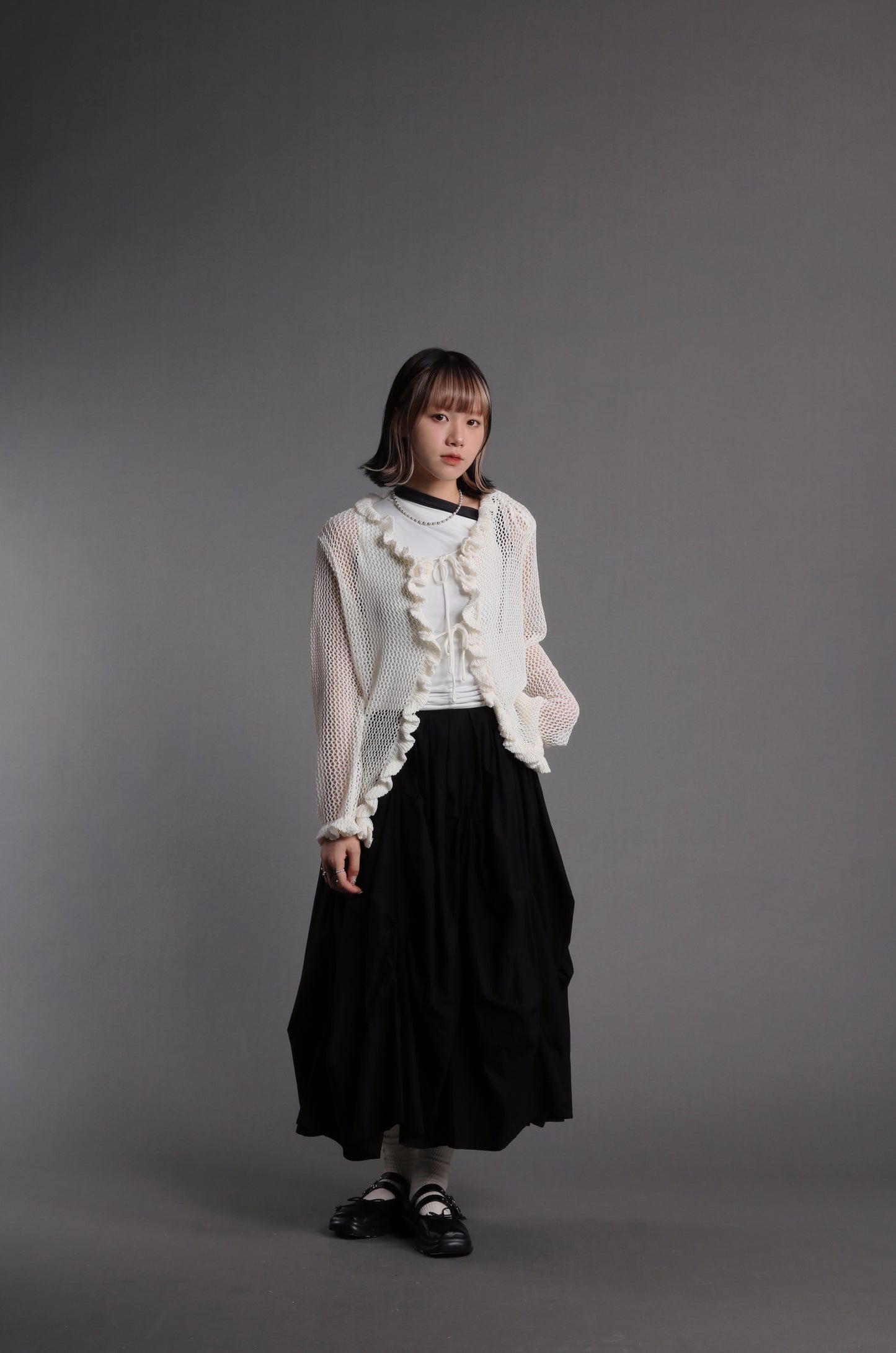 Doll Gathered Skirt (Black)