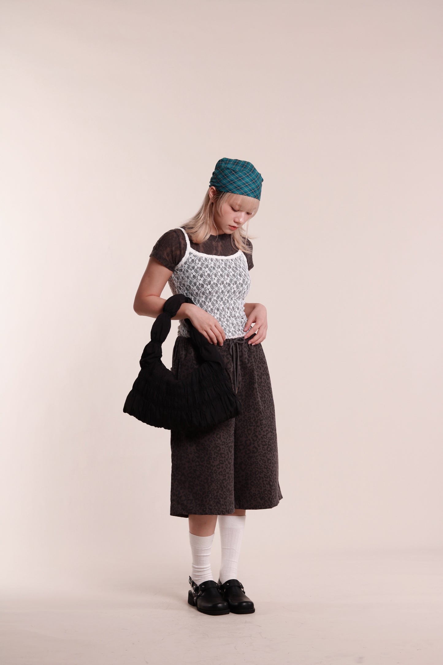 Mesh Sleeveless Top (White)