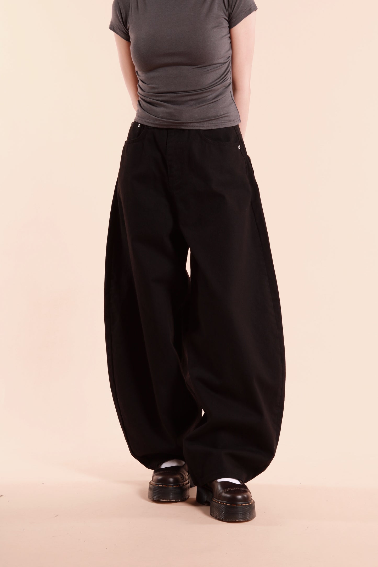 Ribbon Jeans (Black)