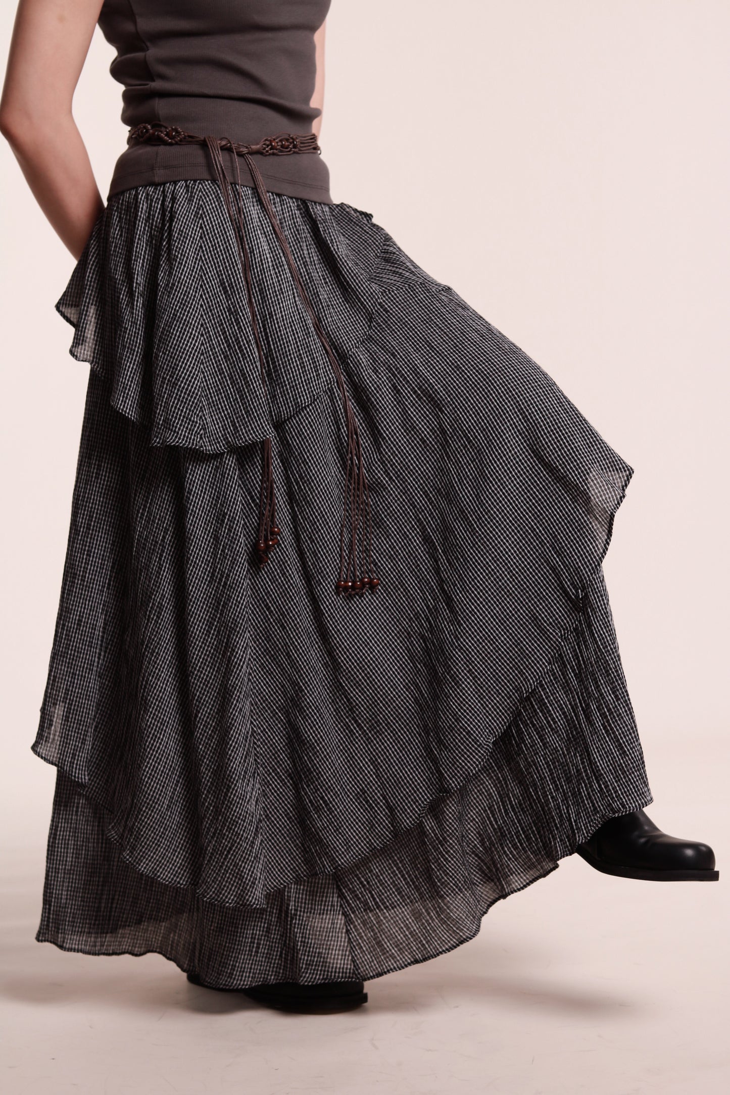 Layered Skirt (Black)