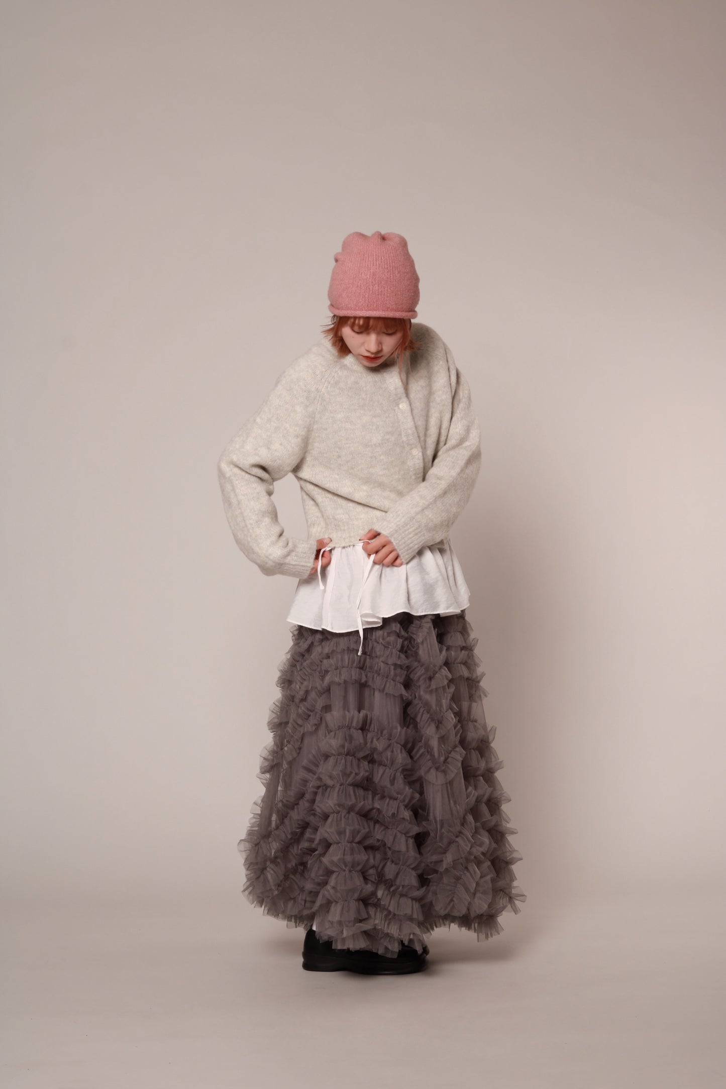 Grandma Cardigan (Light Grey)