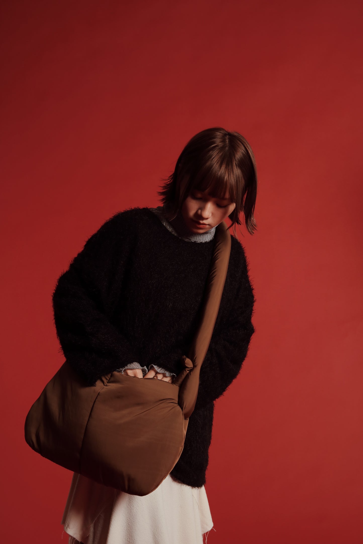 Doll Cloud Bag (Black/Brown/Ivory)