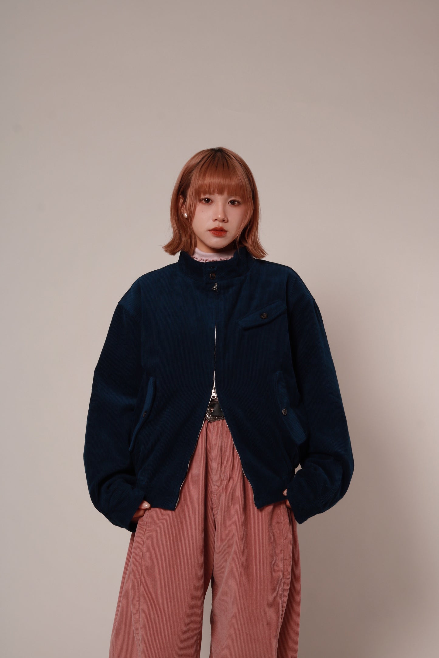 Unisex Corduroy Jacket (Navy)