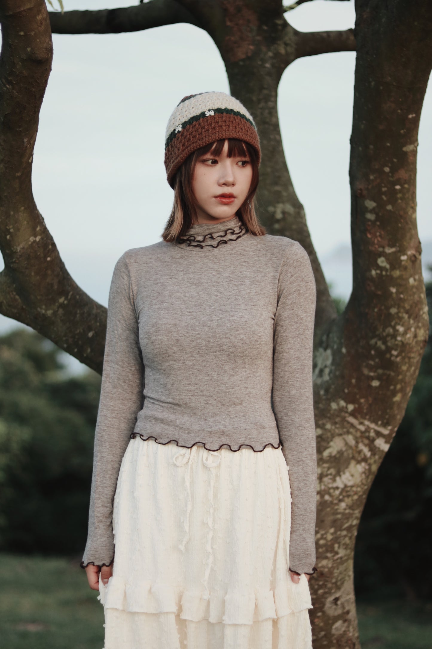 Double Fafa Top (Brown)