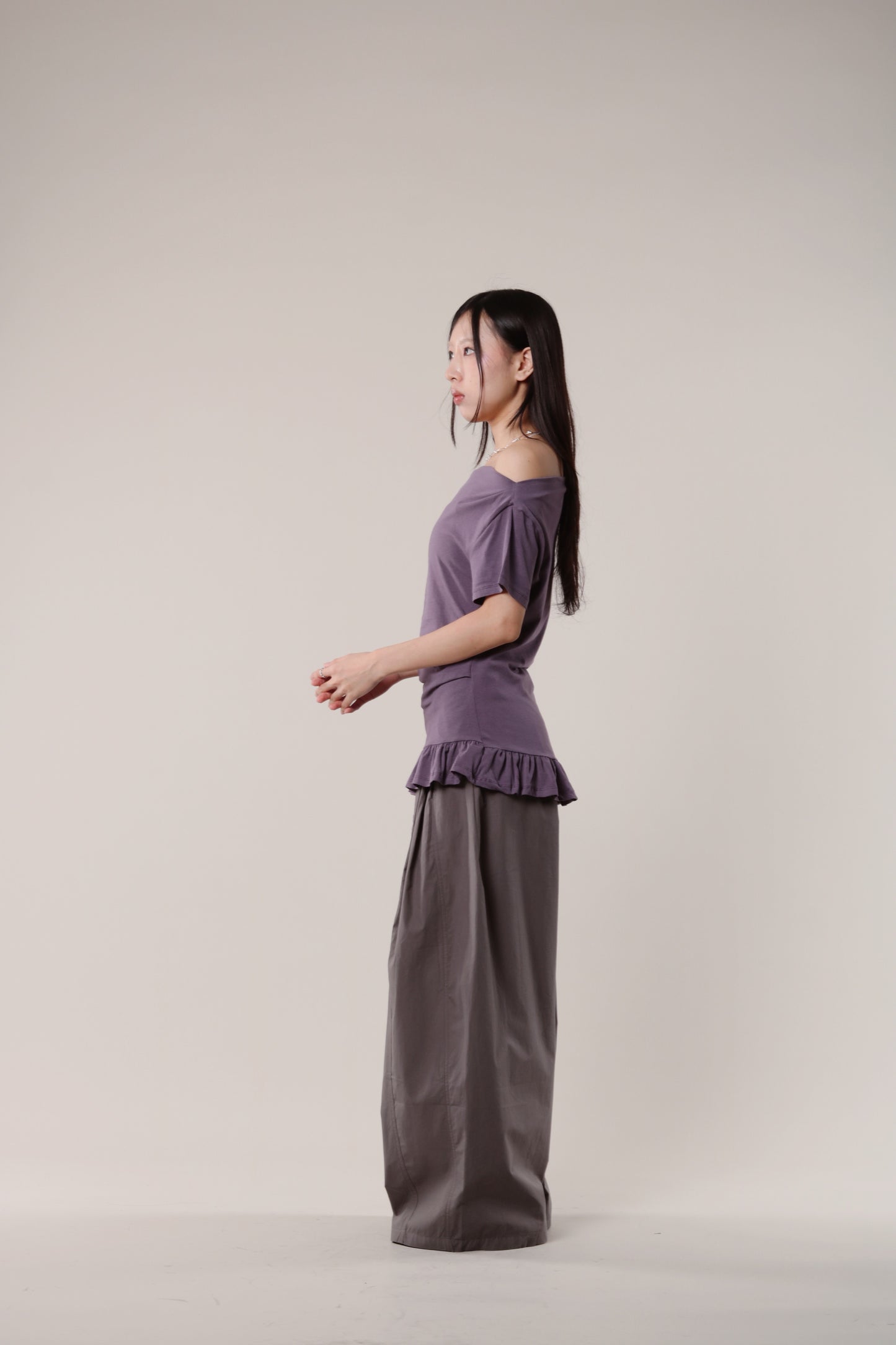 Ruffle Top (Purple)