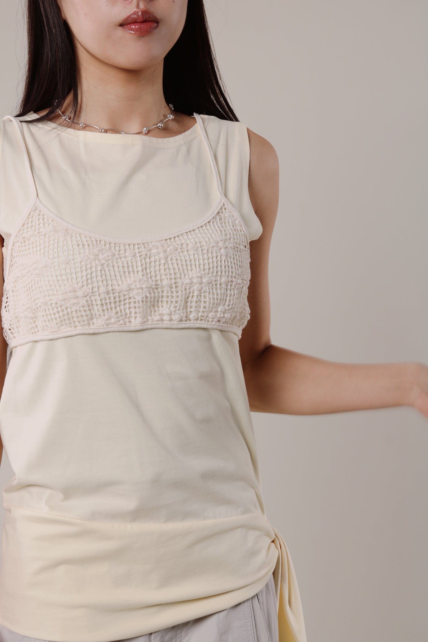 Mesh Vest (Ivory)