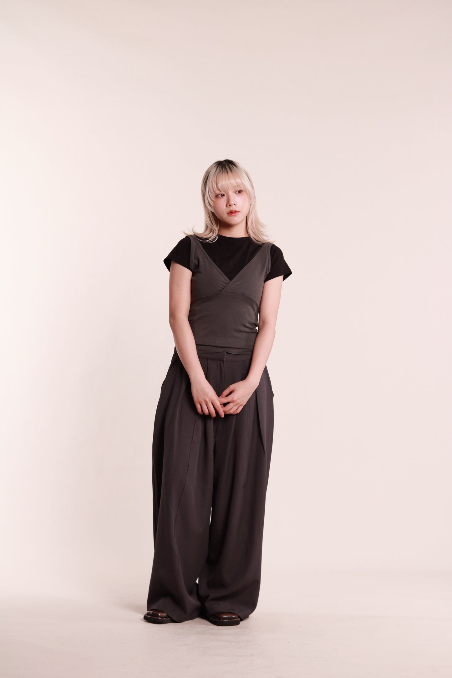 Lyla Tee Set (Charcoal)