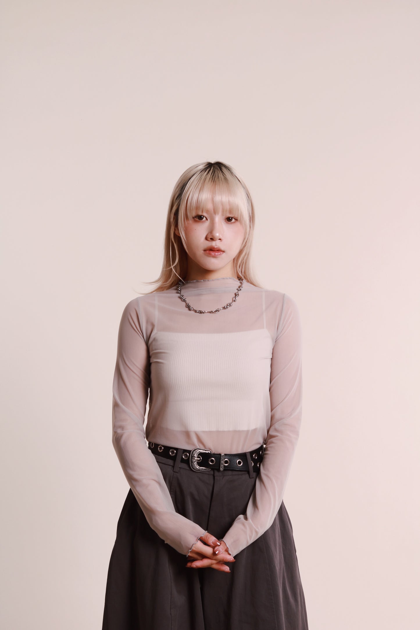 Daily See Through Top (Grey)