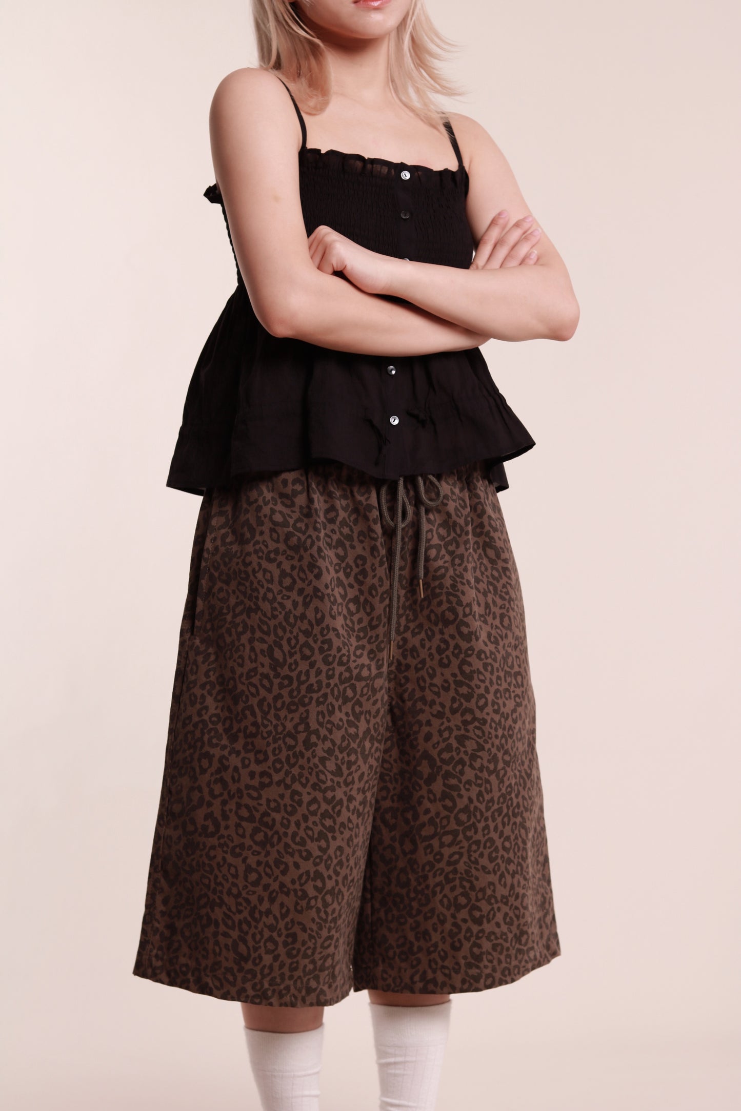 Leopard Shorts (Brown)