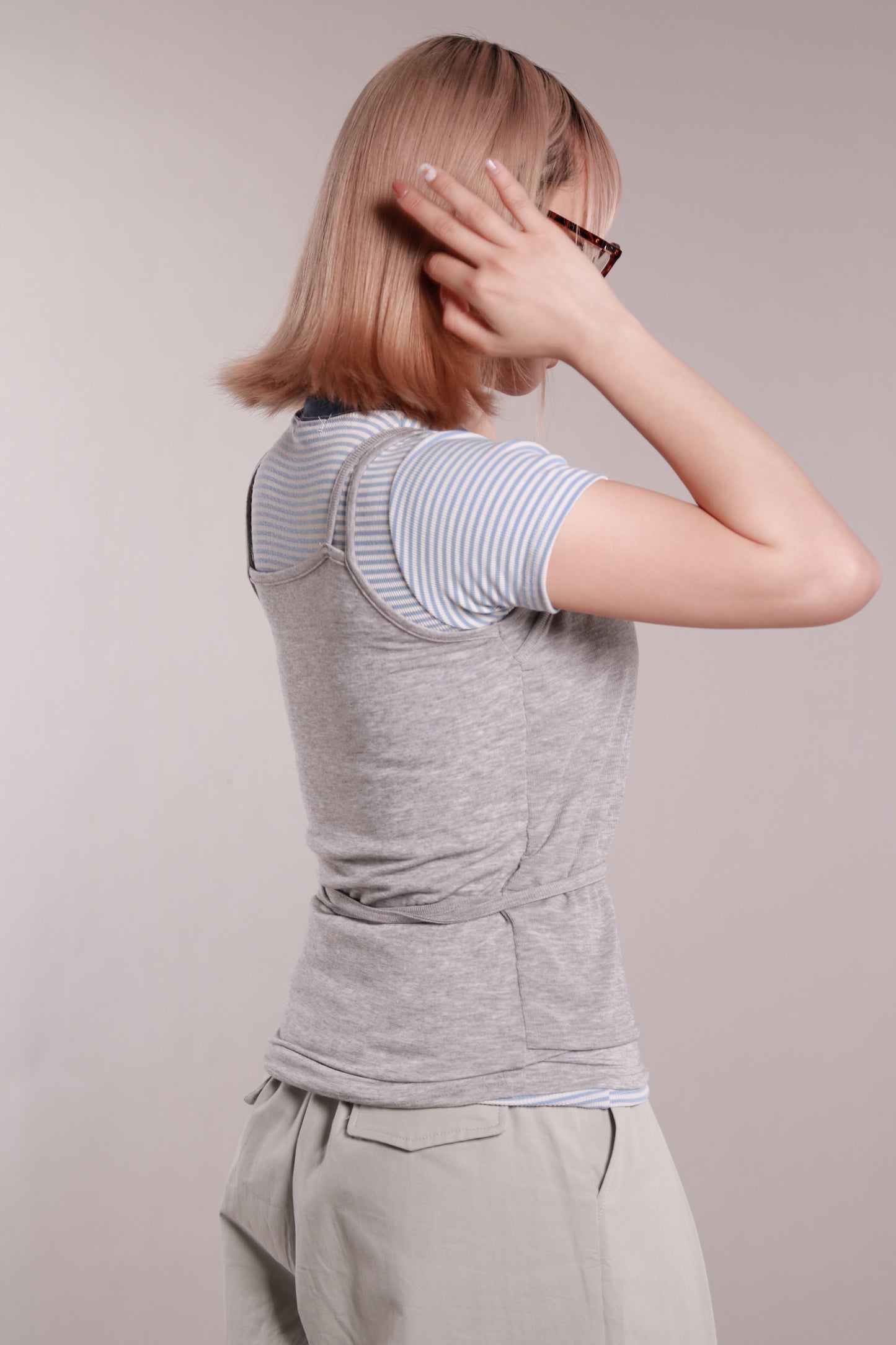 Basic Striped Tee (Blue)