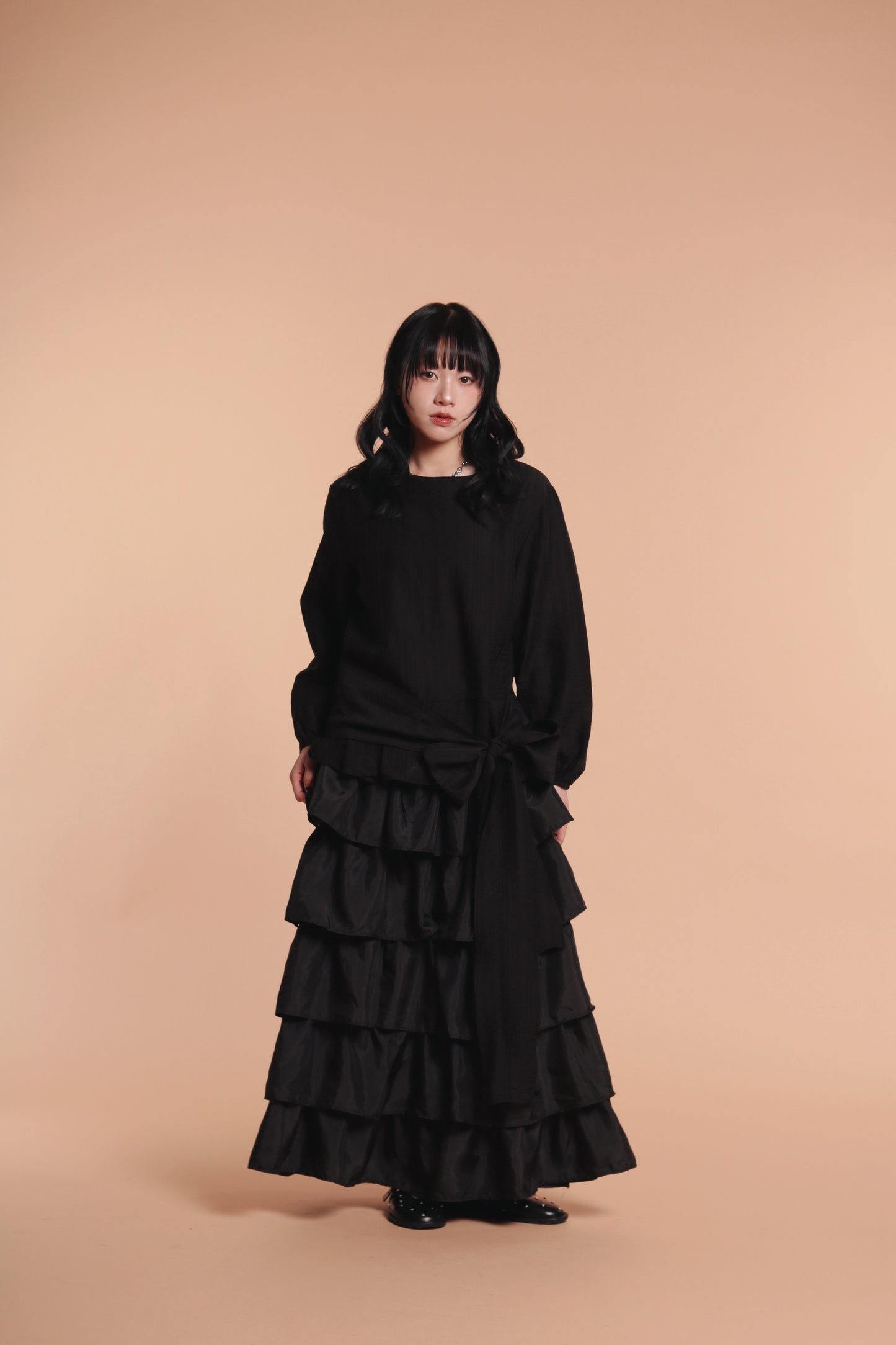 Doll Belt Blouse (Black)