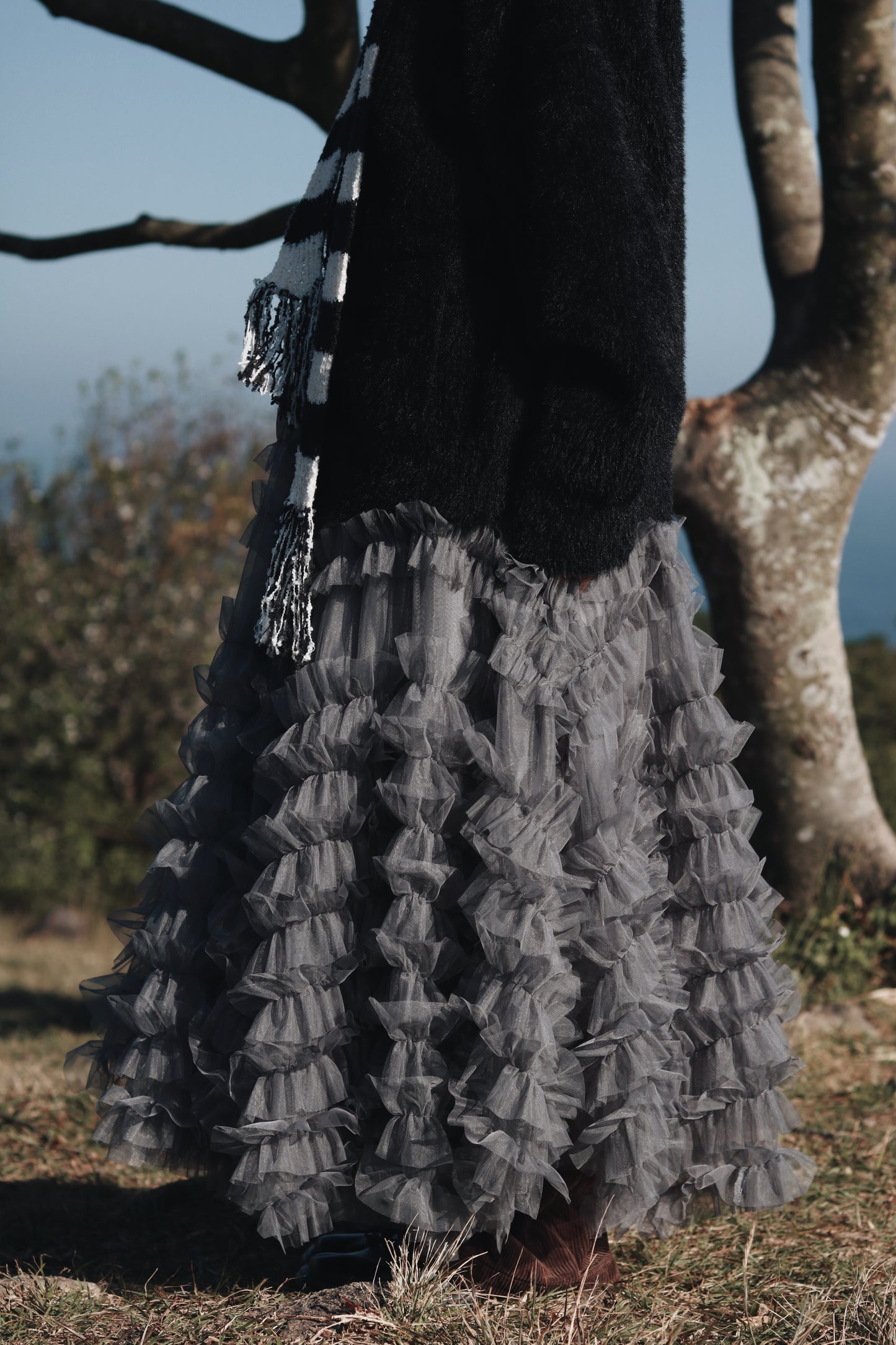 Doll Lace Skirt (Grey)