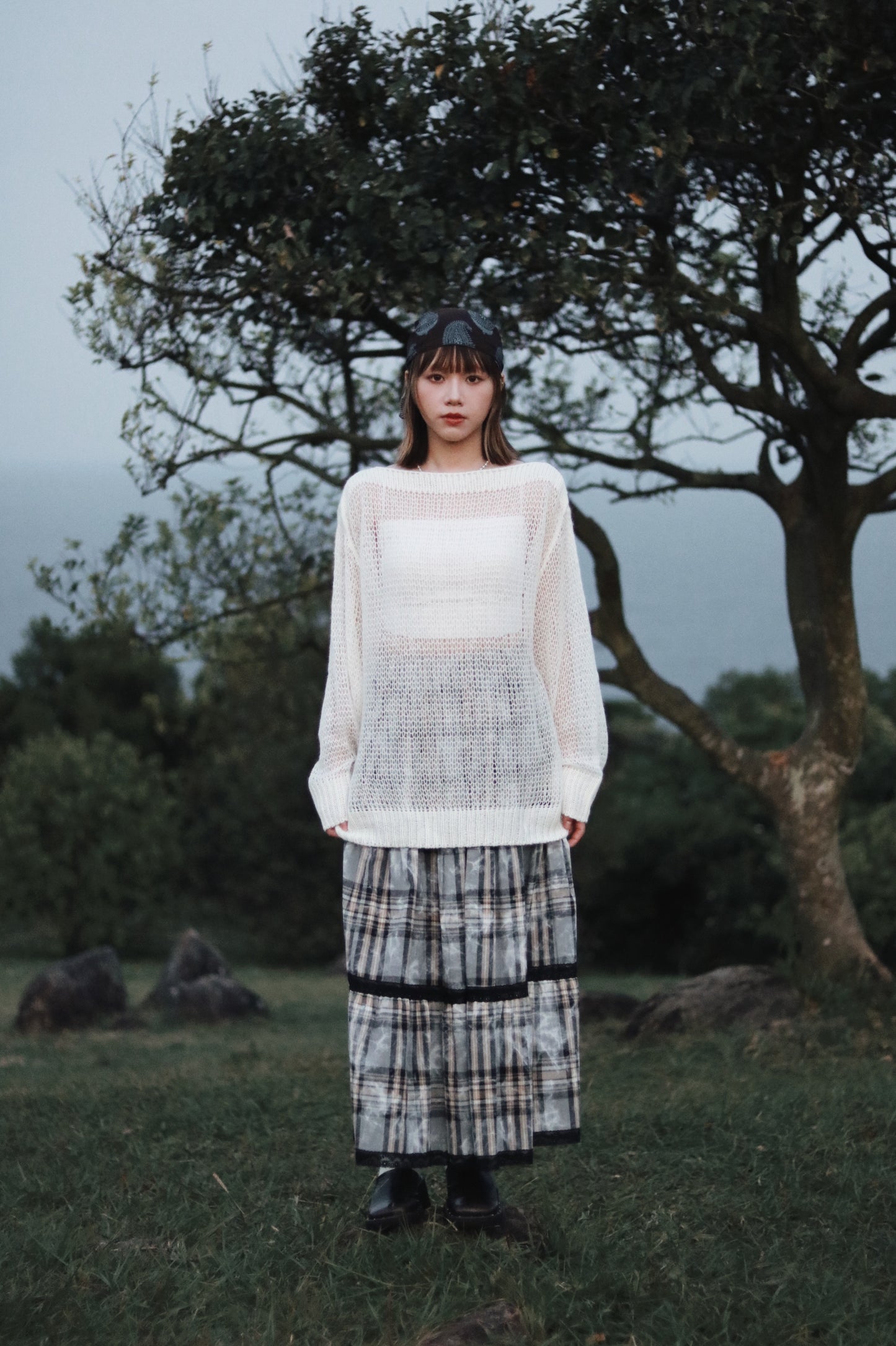 Autumn Knit Top (White)