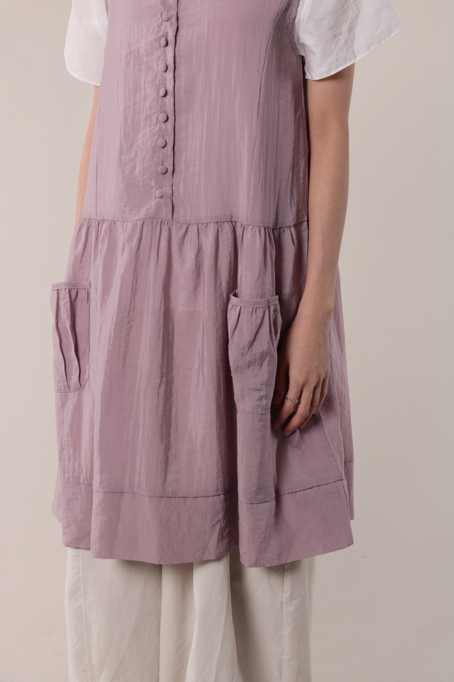 Retro Pocket Dress (Purple)