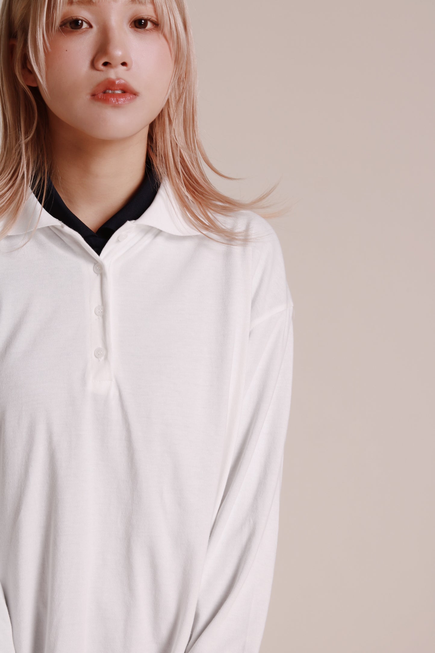 Autumn Polo Top (White)