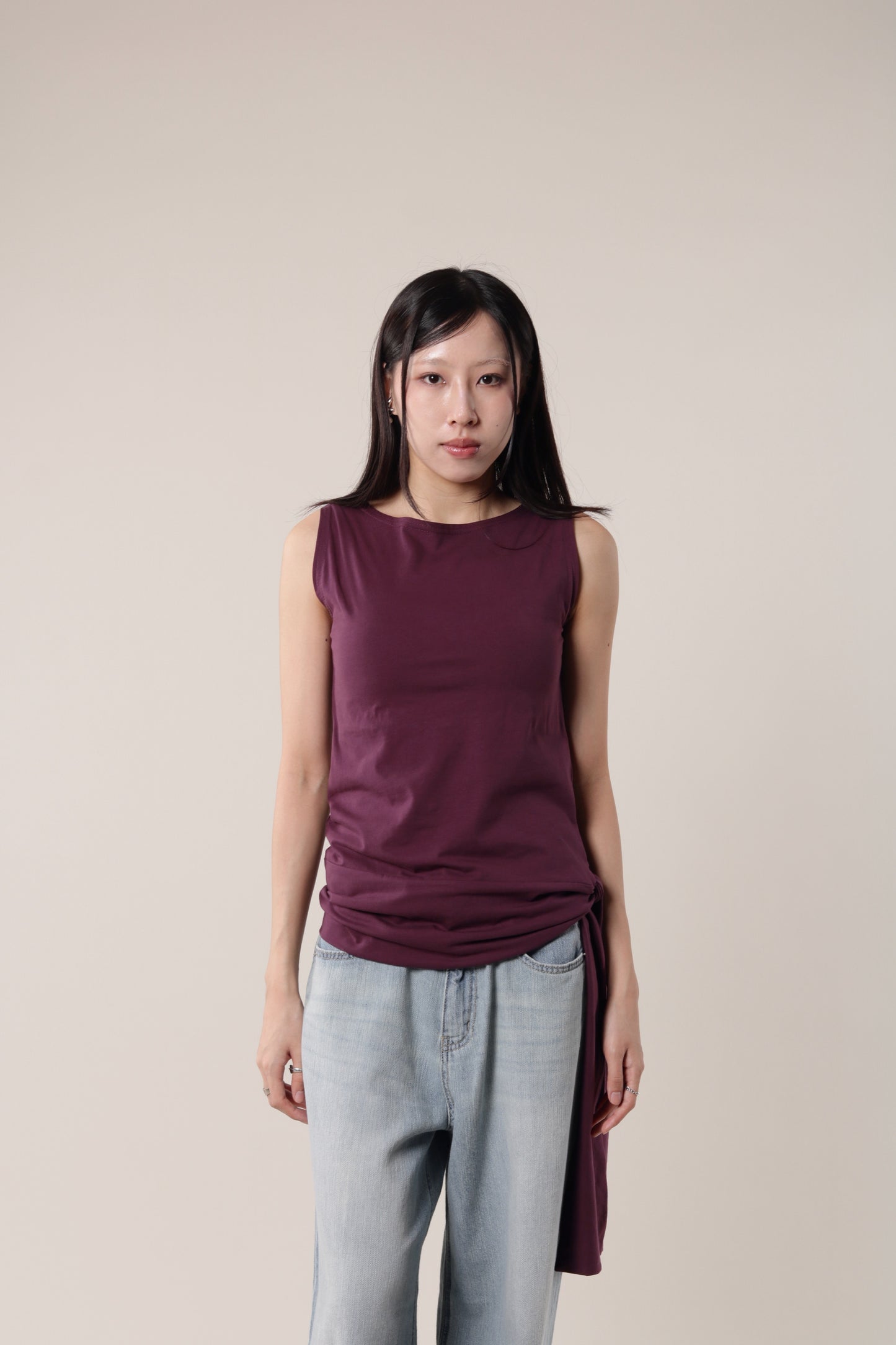 Amos Sleeveless Top (Purple)