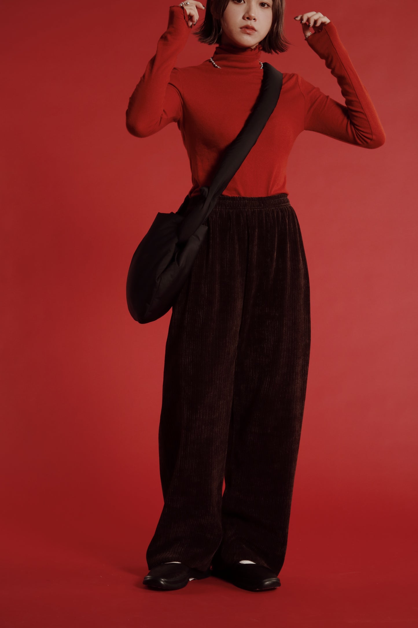 Doll Cloud Bag (Black/Brown/Ivory)