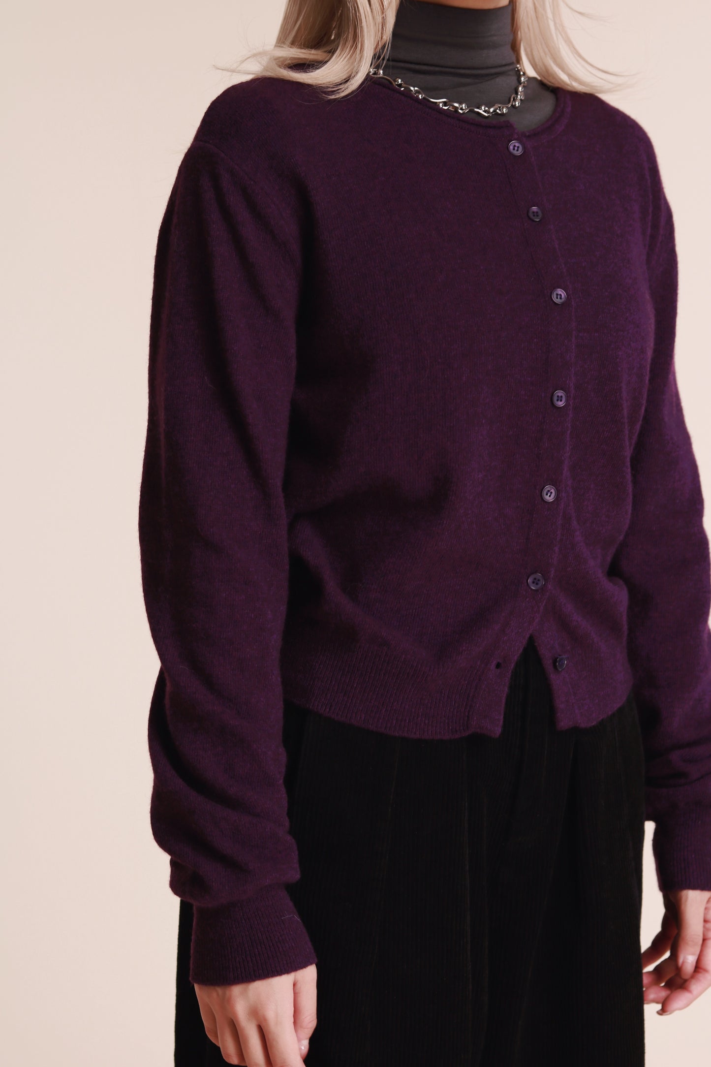 90s Cardigan (Purple)