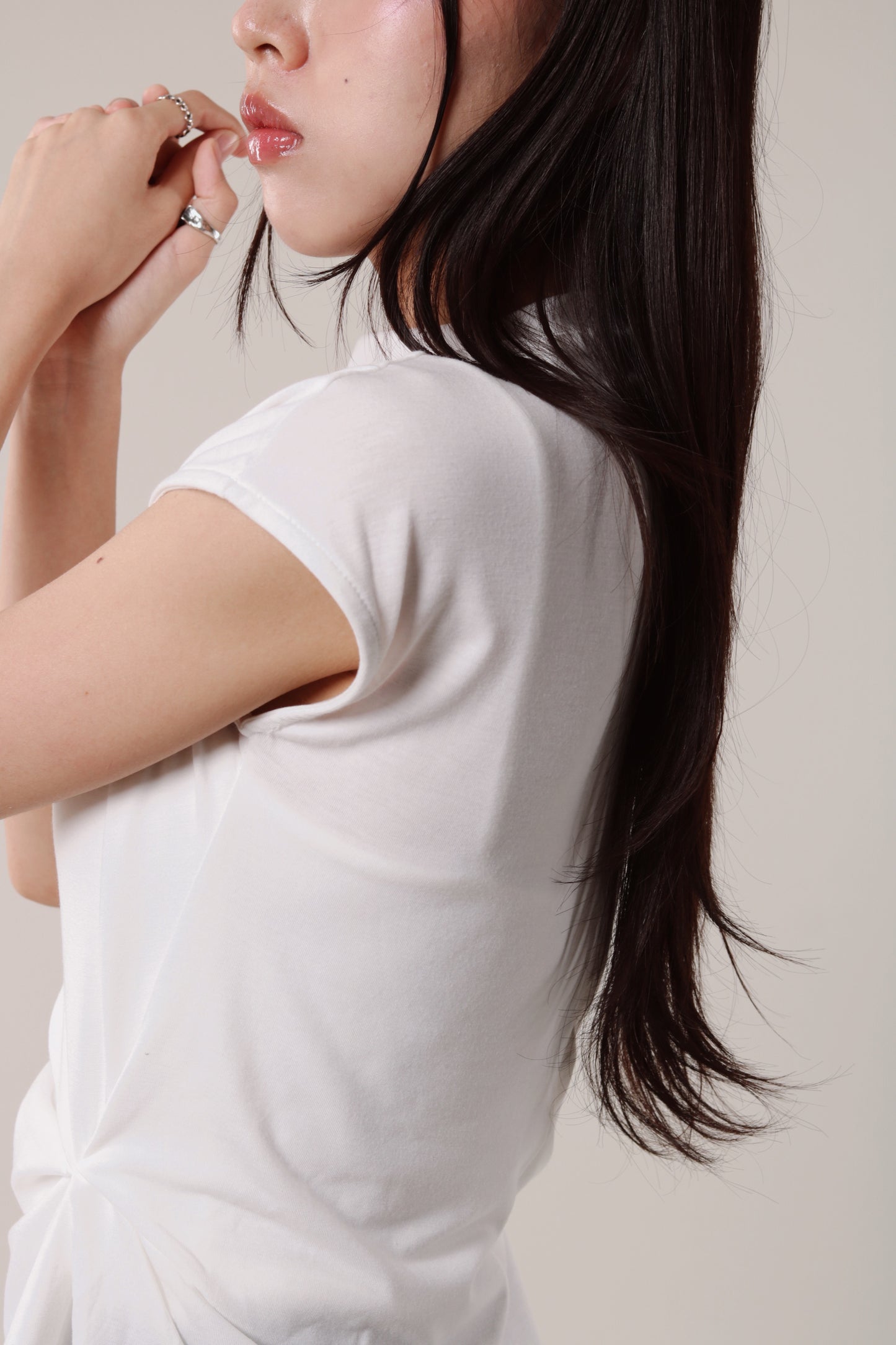 Borg Gathered Tee (Ivory)