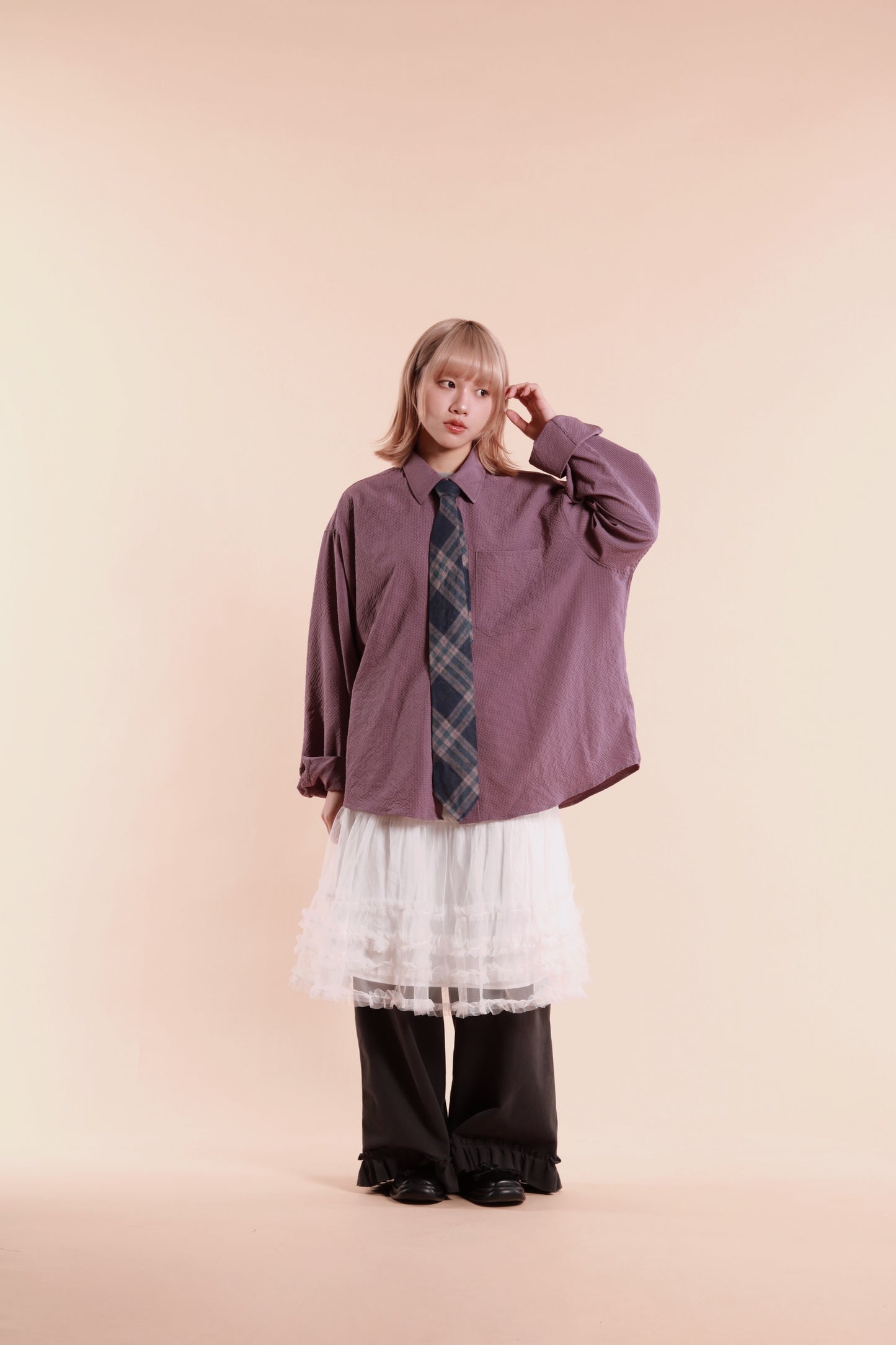 Doll Lace Ruffle Skirt (White)