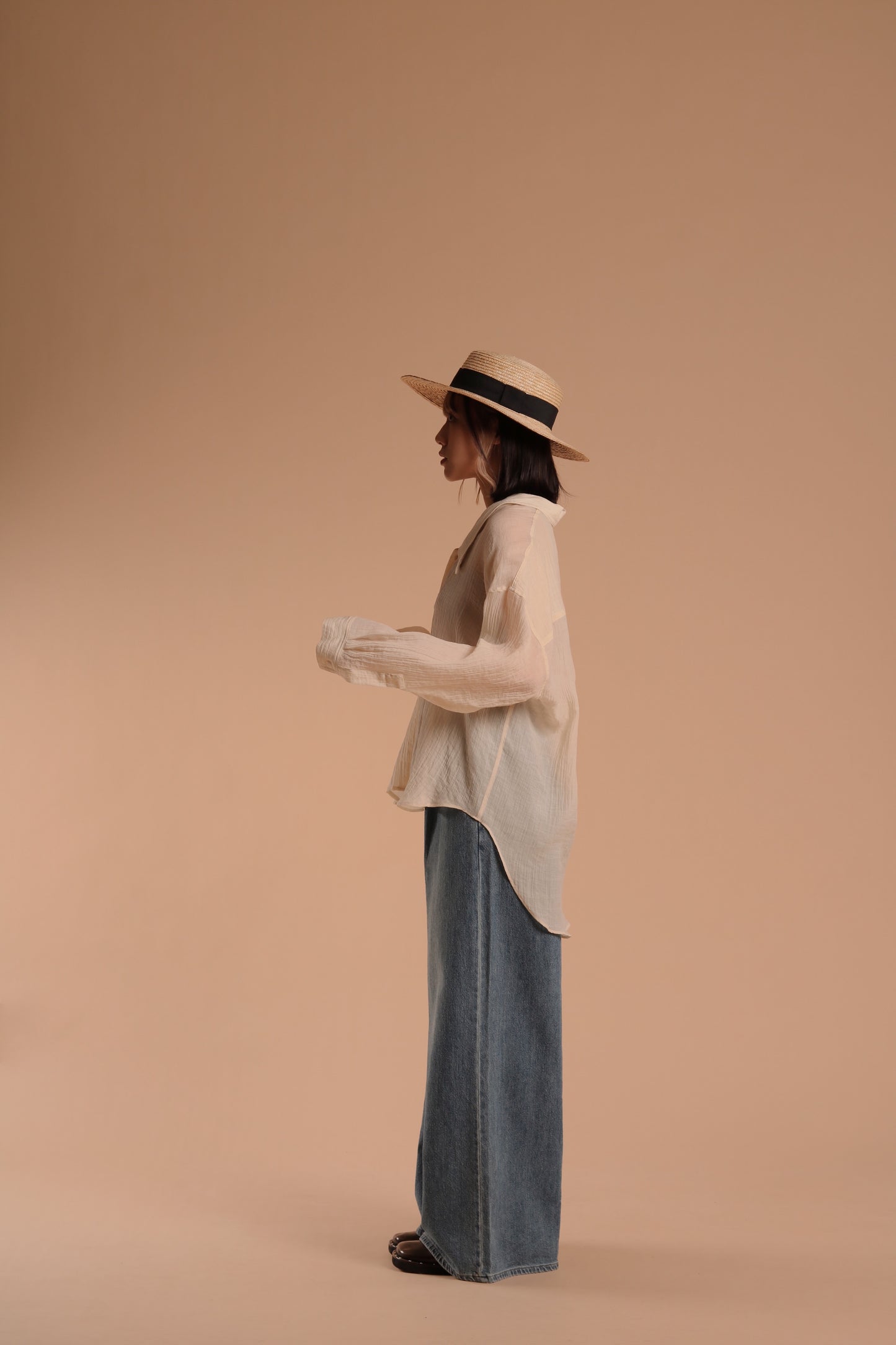 Vintage Linen Shirt (Beige)