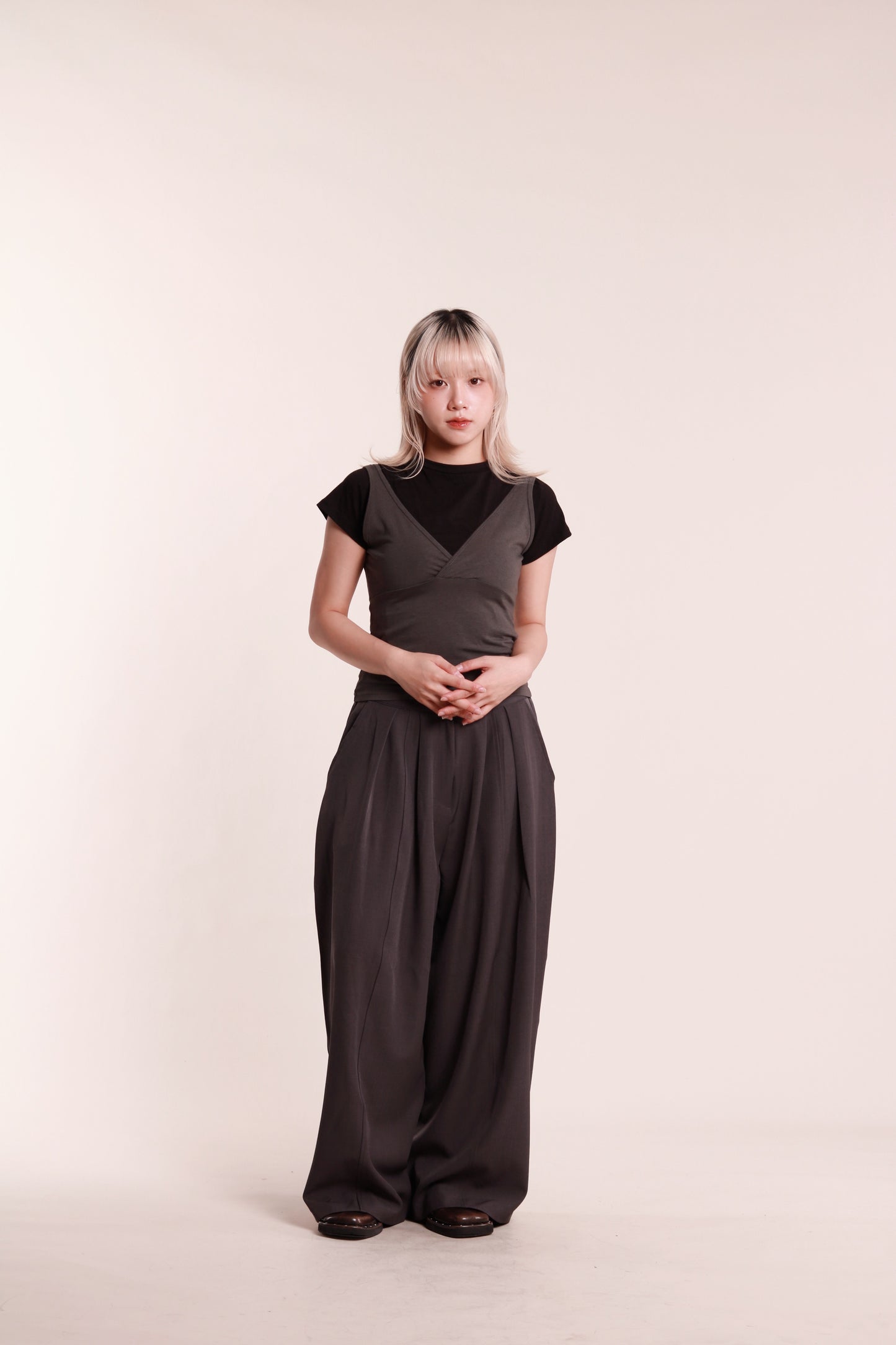 Lyla Tee Set (Charcoal)