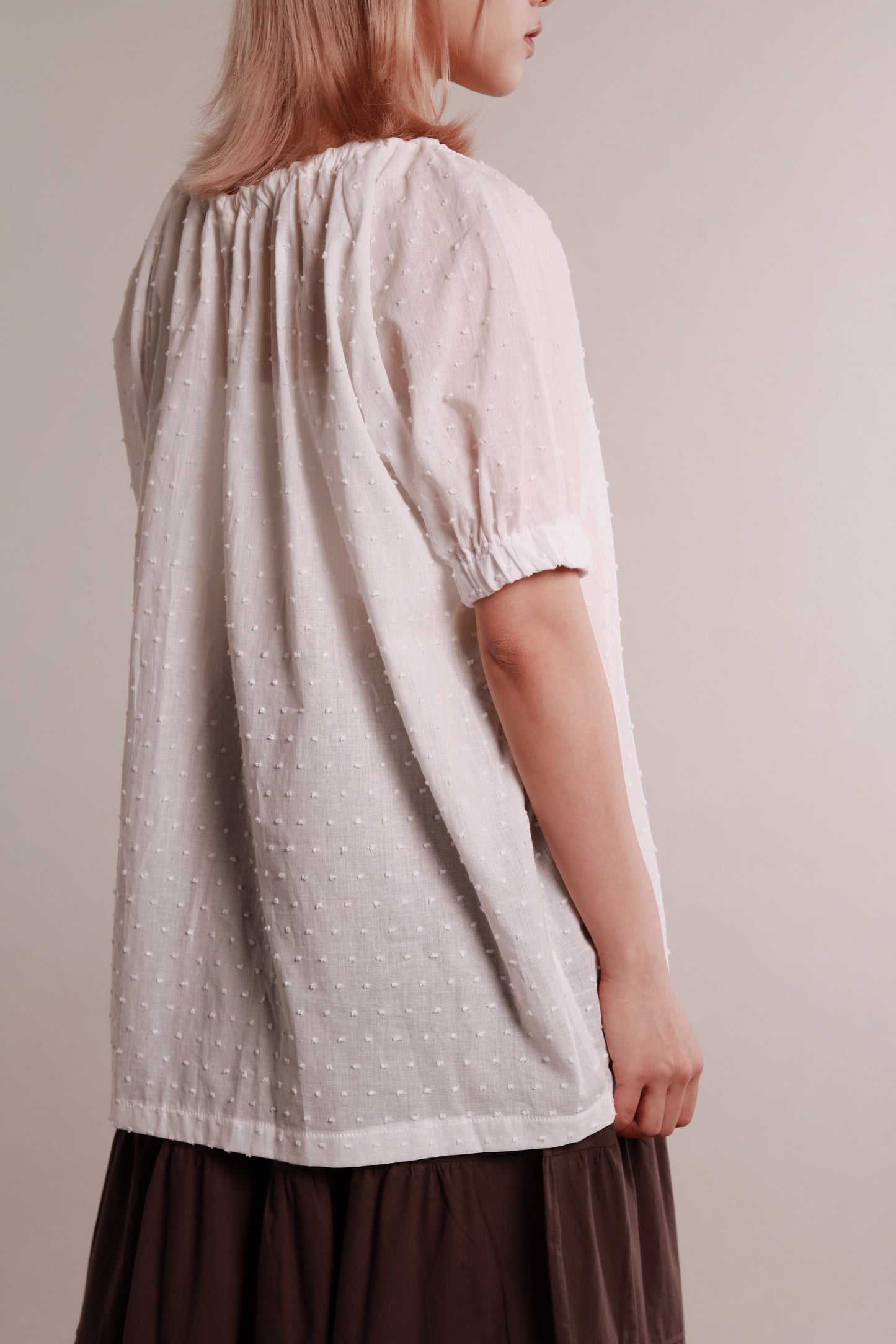 Dot Dot Blouse (White)