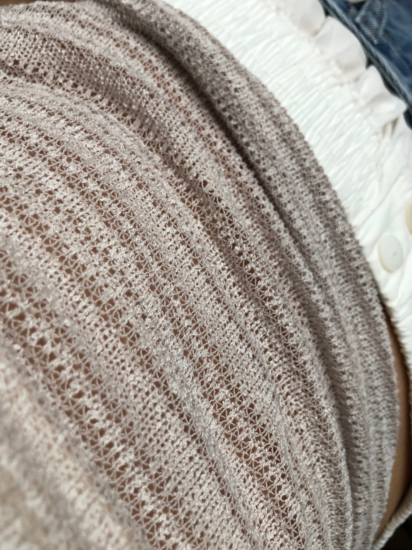 Striped Halter Top (Beige)