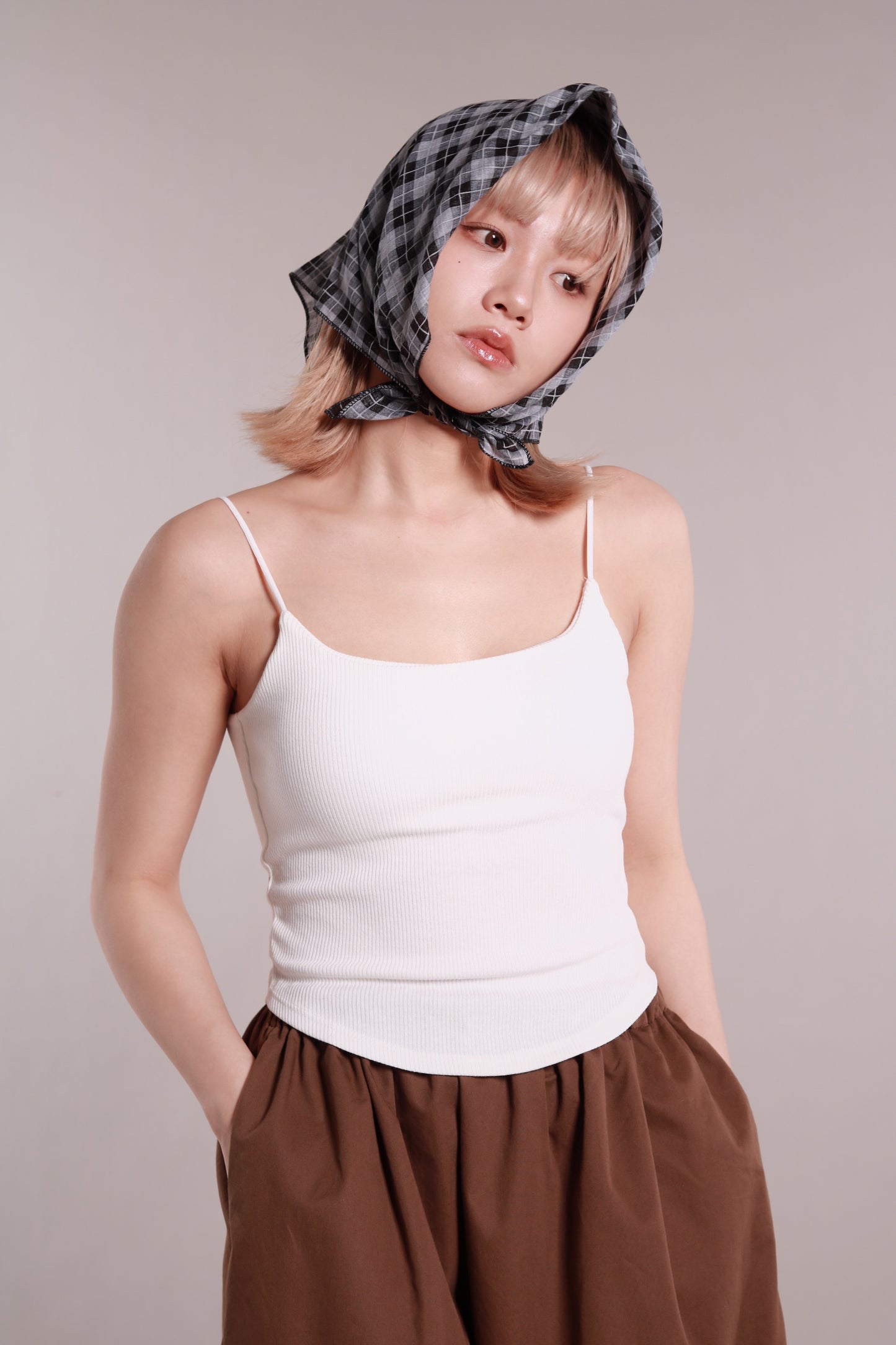 Scoop Bra Top (White)