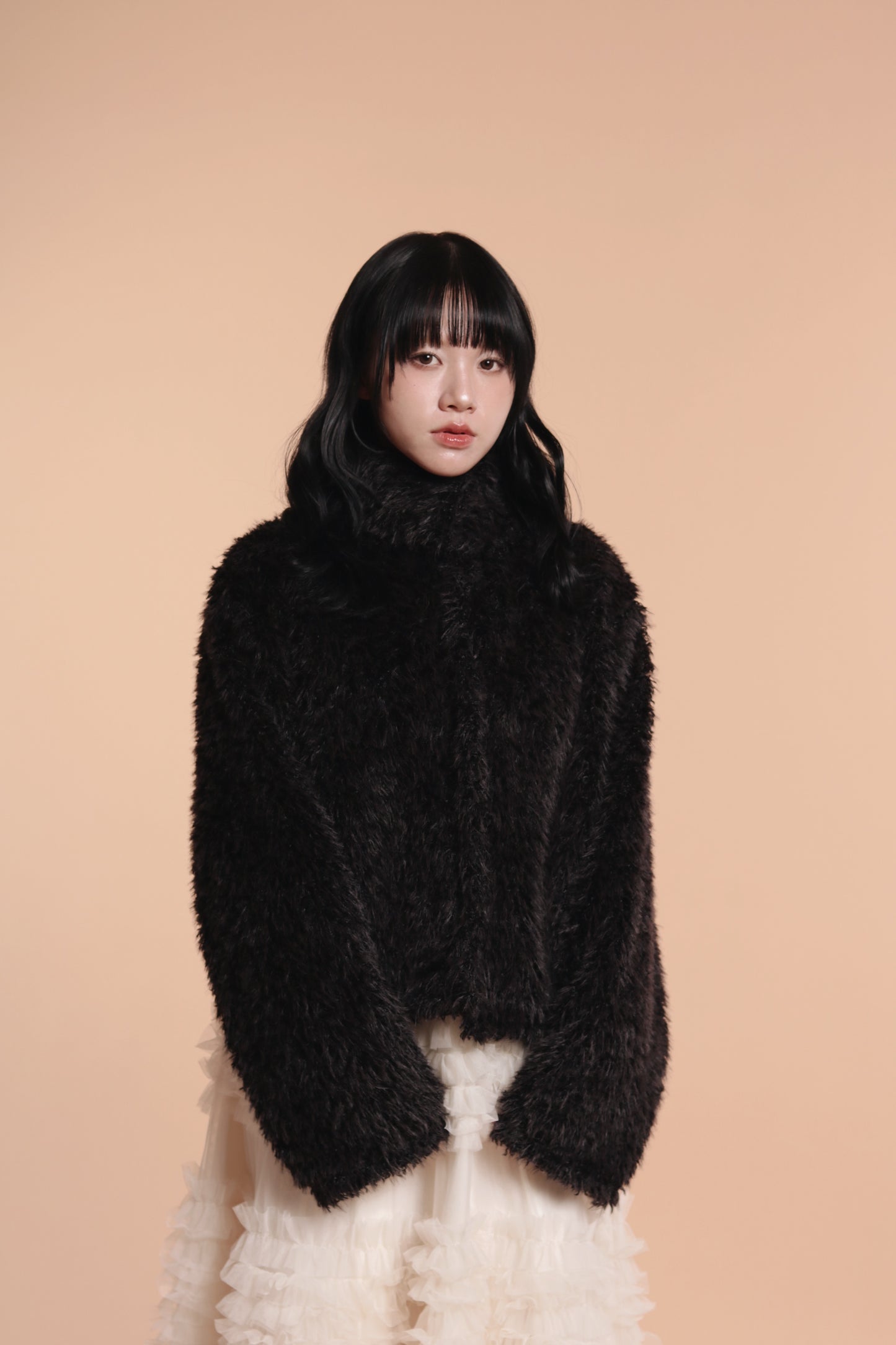 Fluffy Cardigan (Black)