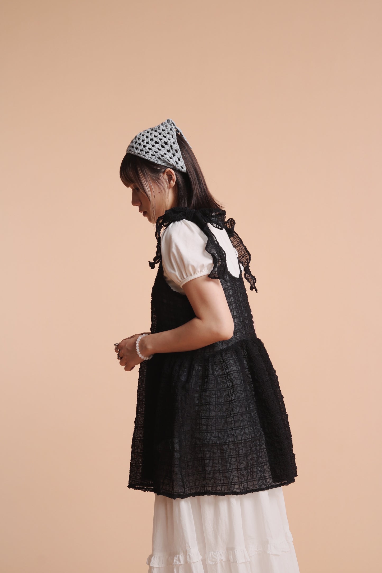 Doll Bubble Mini Dress (Black)