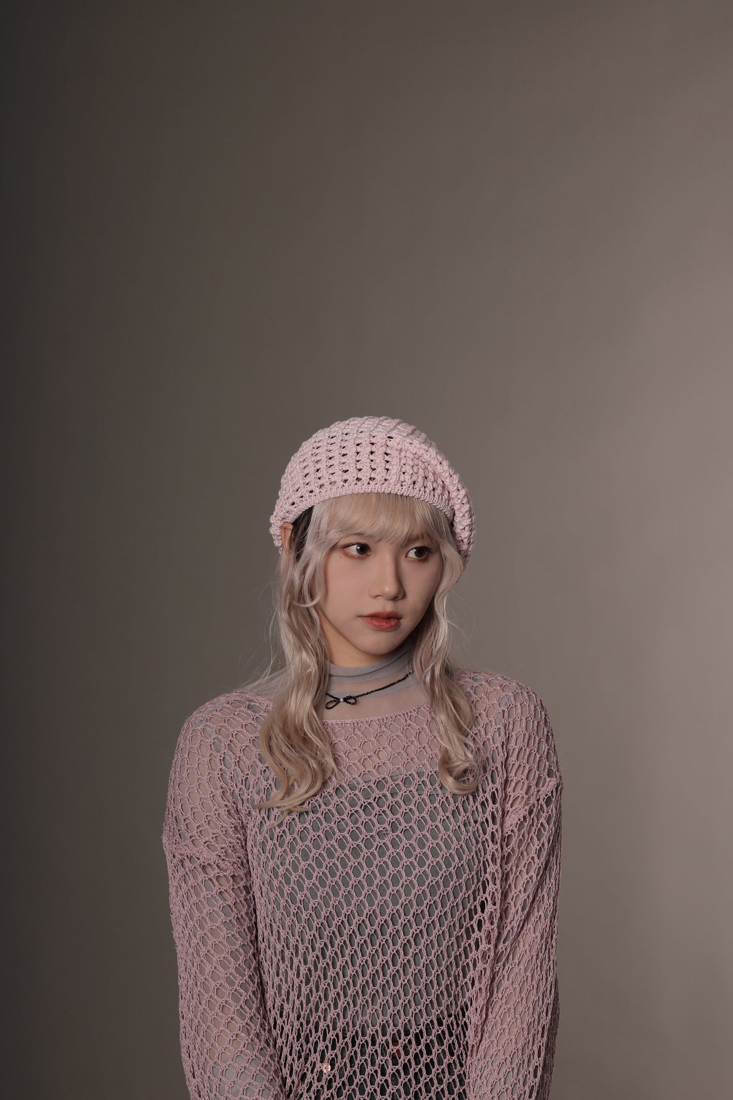 Daily Knit Beret (Black/Blue/Pink/Purple/White)